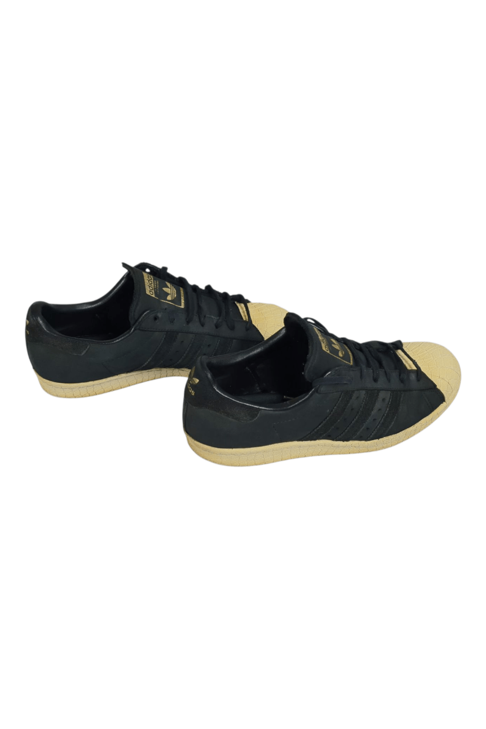 Adidas Adidas Superstar 80s Croc Toe – Black/Gold – EU 39⅓ (US 7.5) Size US 7.5 / EU 40-41 - 8 Thumbnail