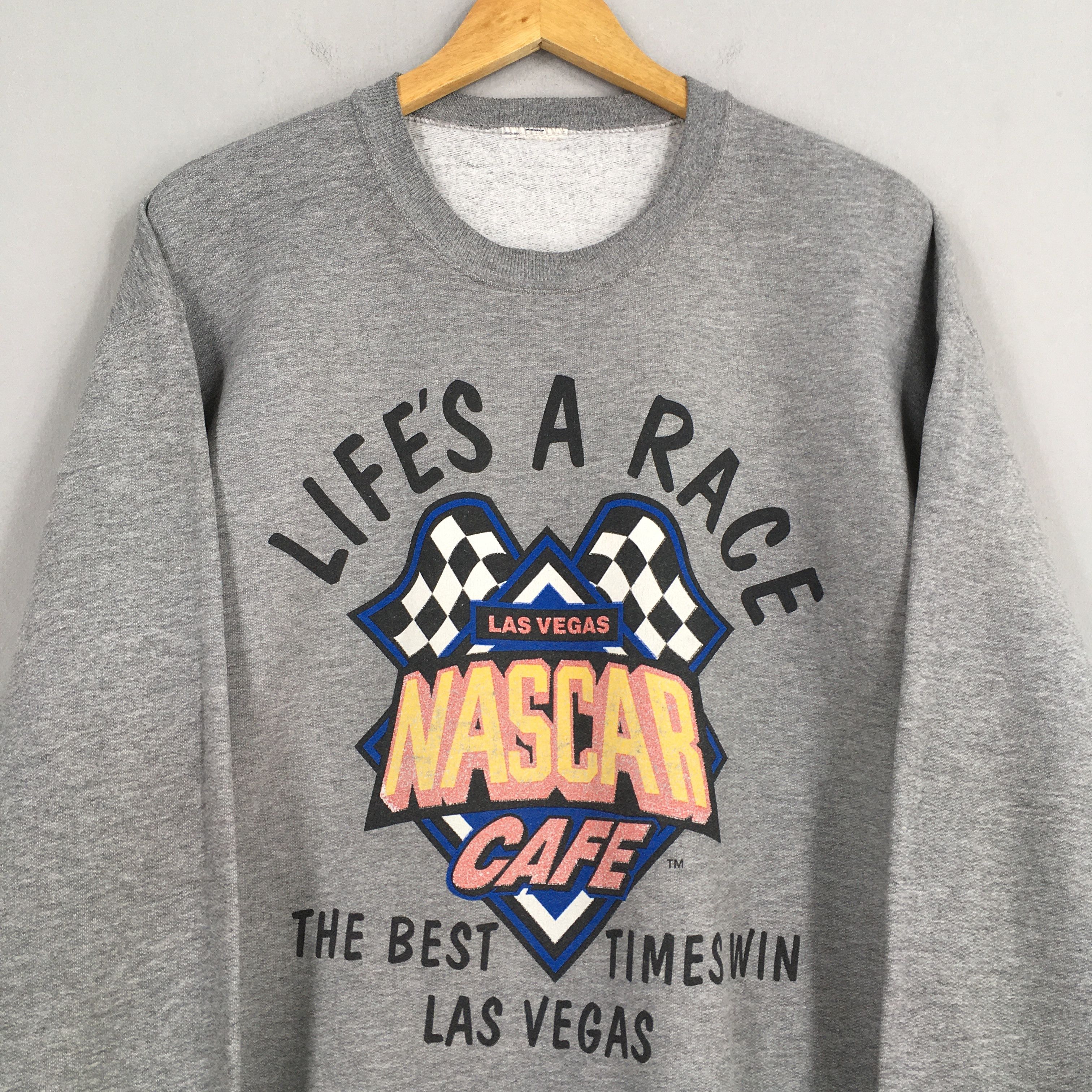 NASCAR Vintage 90's Nascar Las Vegas Pullover Sweatshirt Medium Size US M / EU 48-50 / 2 - 4 Thumbnail