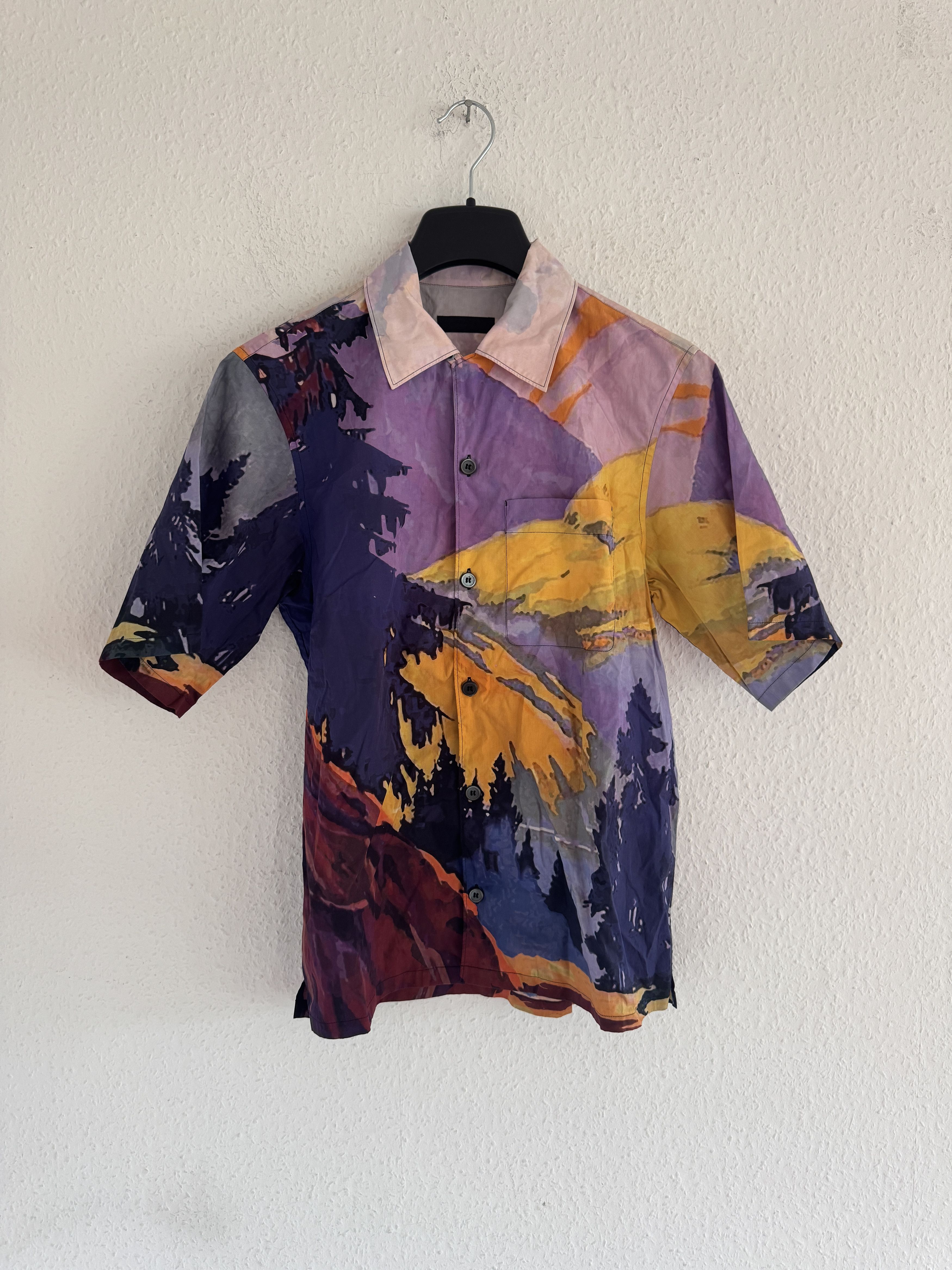 Prada SS17 Mountain Landscape Shirt Size US M / EU 48-50 / 2 - 1 Thumbnail