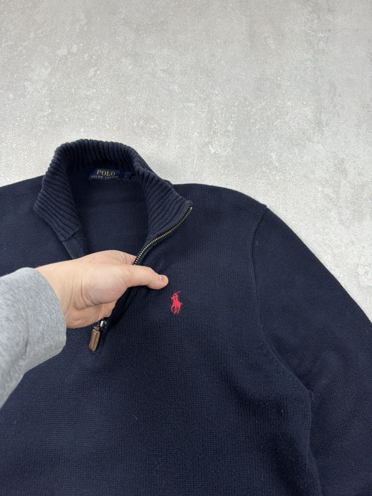 Polo Ralph Lauren Polo Ralph Lauren 1/4 Zip Cotton Sweater Long Sleeve Mens Size US L / EU 52-54 / 3 - 4 Thumbnail