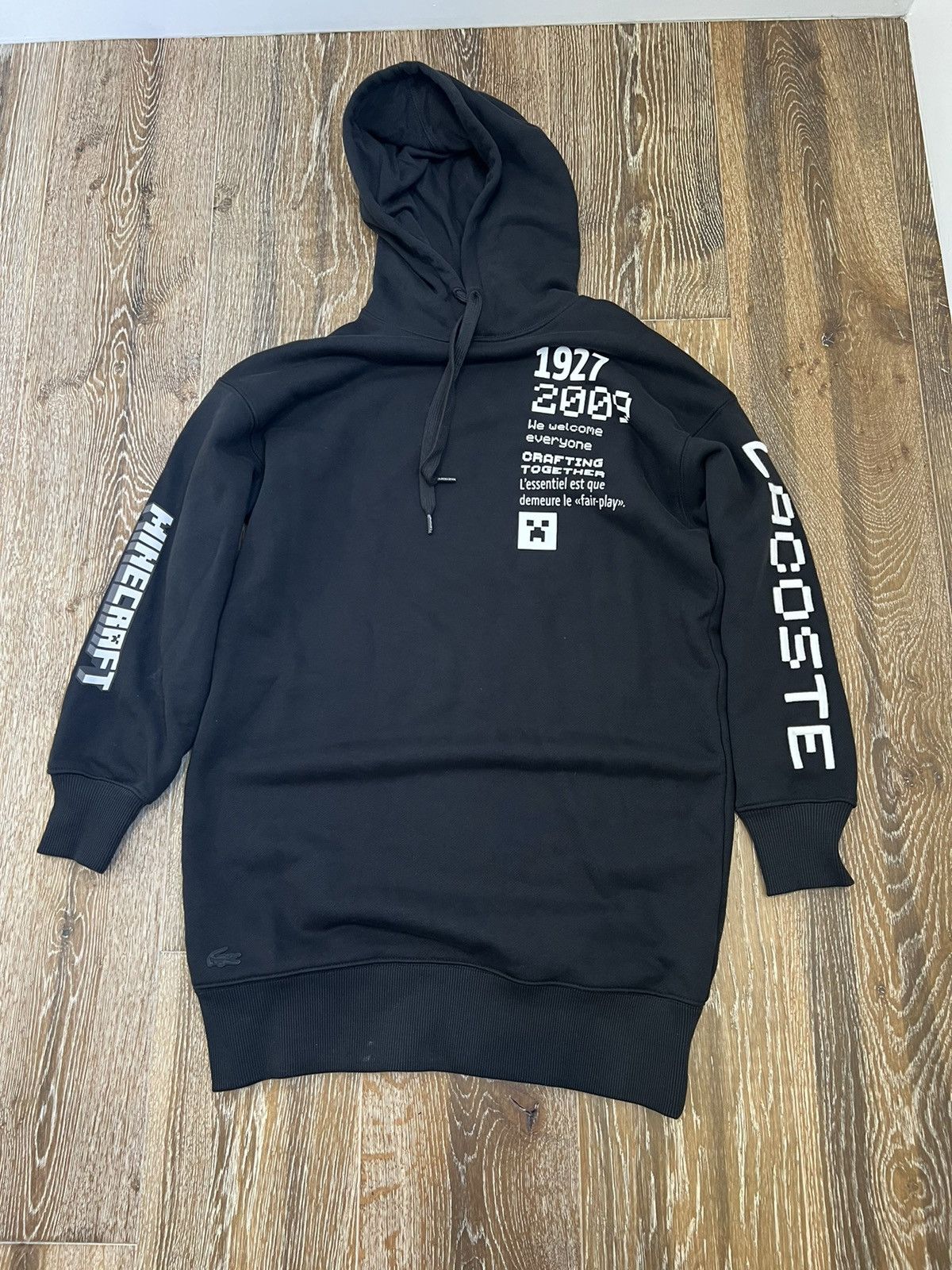 Lacoste WOMEN'S LACOSTE LIVE X MINECRAFT ORGANIC FLEECE HOODIE DRESS Size M / US 6-8 / IT 42-44 - 1 Thumbnail