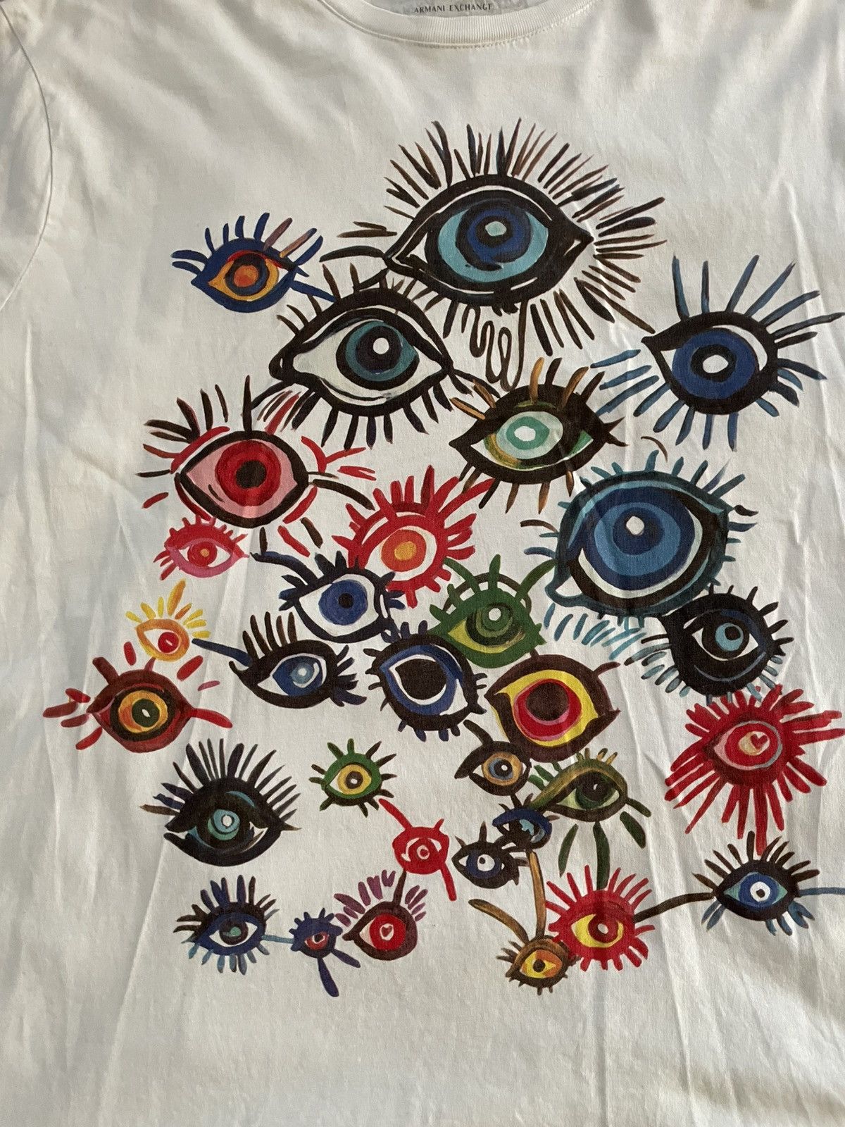 Armani Exchange Armani Exchange x Katerina Vagia White Tee Size US XL / EU 56 / 4 - 4 Thumbnail