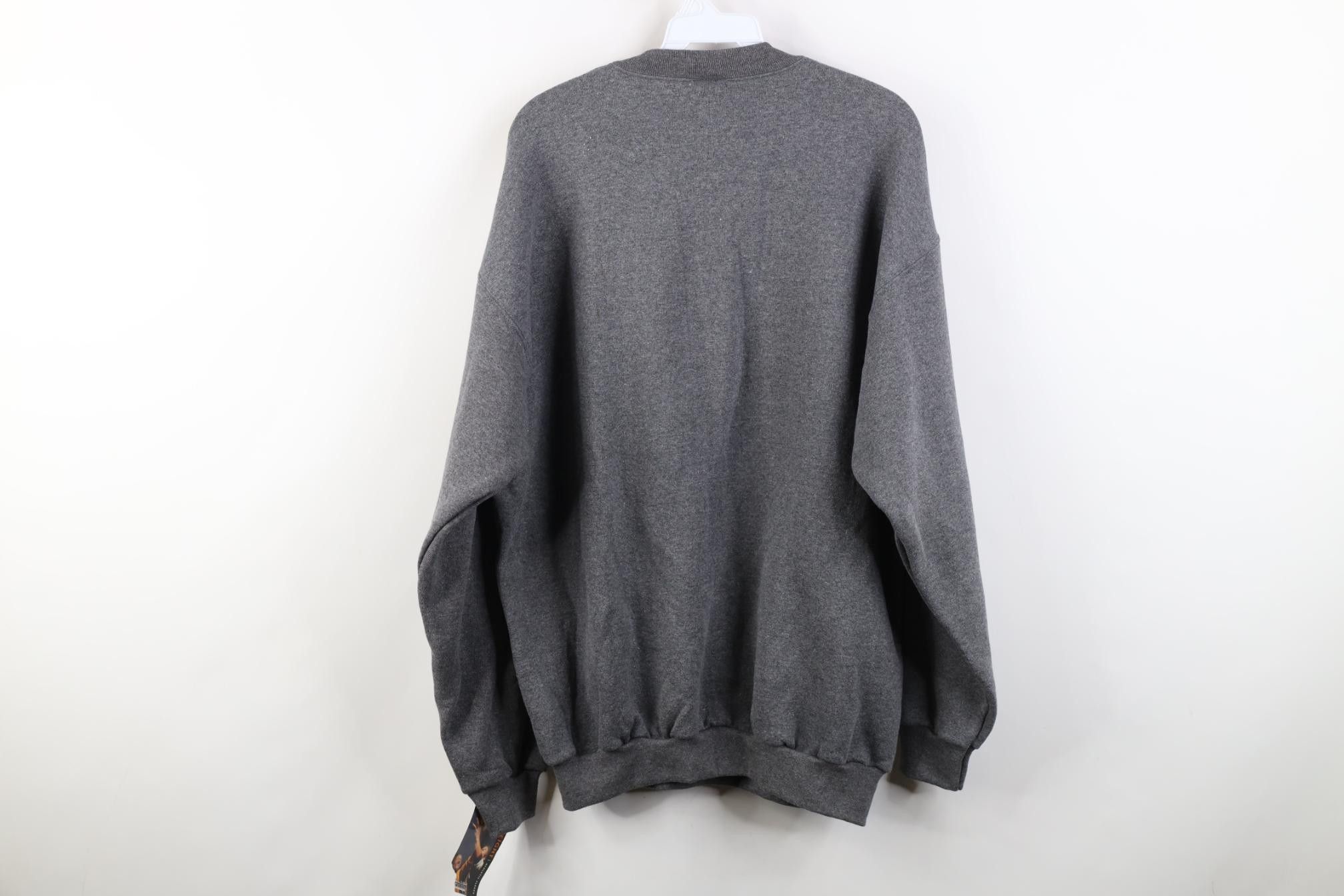 Vintage Deadstock Vintage 90s Streetwear Heavyweight Sweatshirt Gray Size US L / EU 52-54 / 3 - 10 Thumbnail