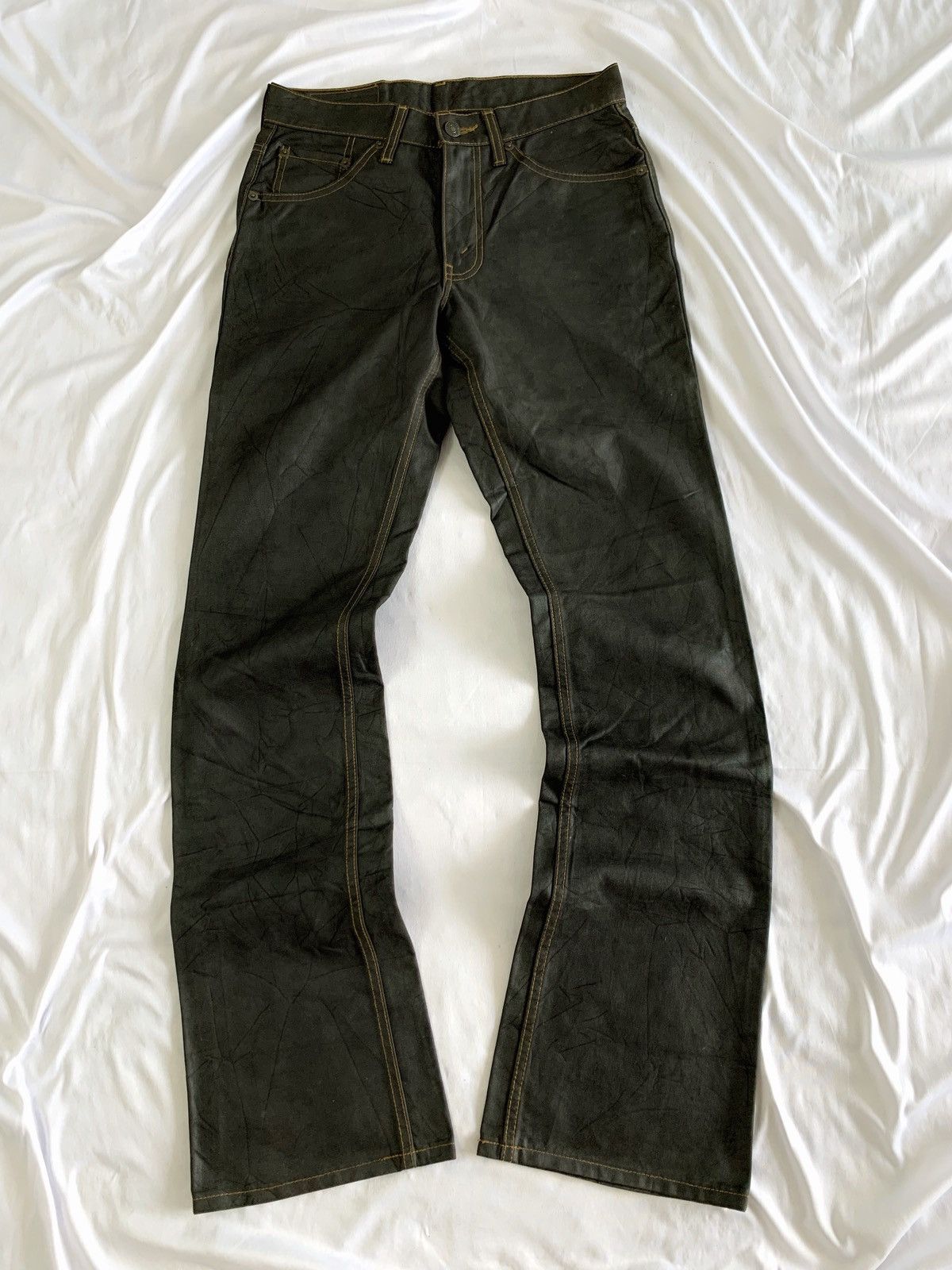 Levi's Waxed levis 517 flare jeans ifsx lgb kmrii fuga numbernine Size US 28 / EU 44 - 13 Thumbnail
