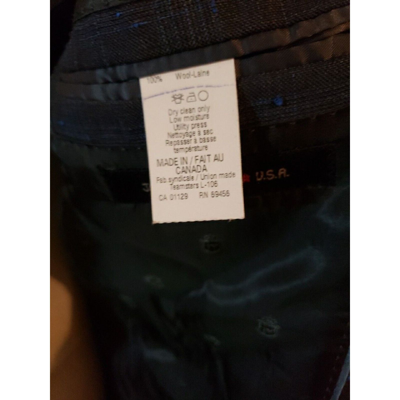 John Varvatos John Varvatos Mens Two Button Suit Size 44R - 7 Thumbnail