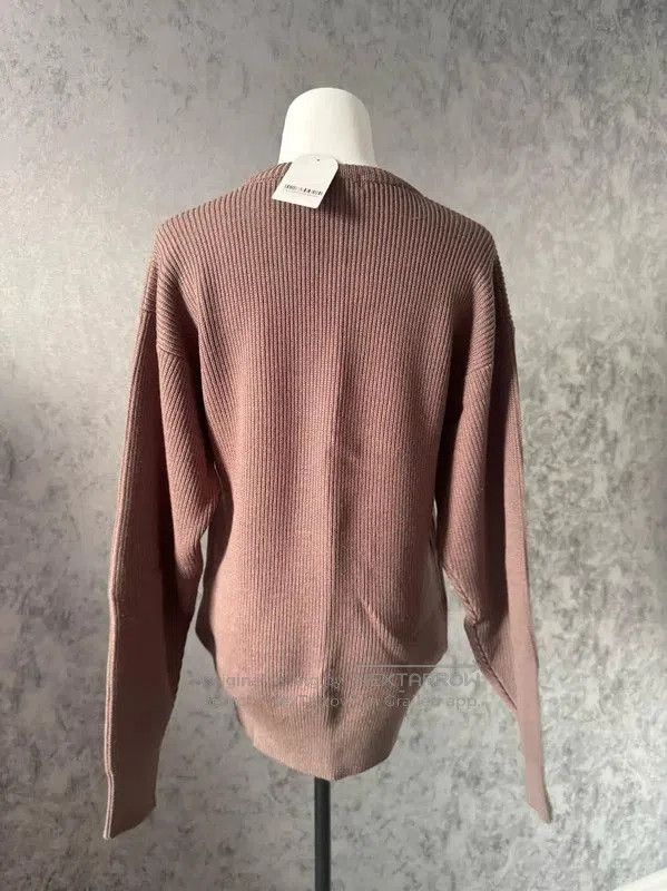 Valentino Burberry Brown Green Wool Long Sleeve Sweater. Size M / US 6-8 / IT 42-44 - 4 Thumbnail