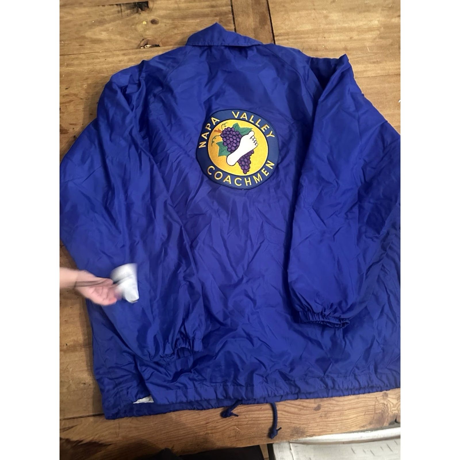 Vintage VINTAGE M & M WINDJACKET XL Blue Nylon Windbreaker Jacket Men Regular Size Coachman Winery Napa Valley Big Mac Size US XL / EU 56 / 4 - 5 Thumbnail