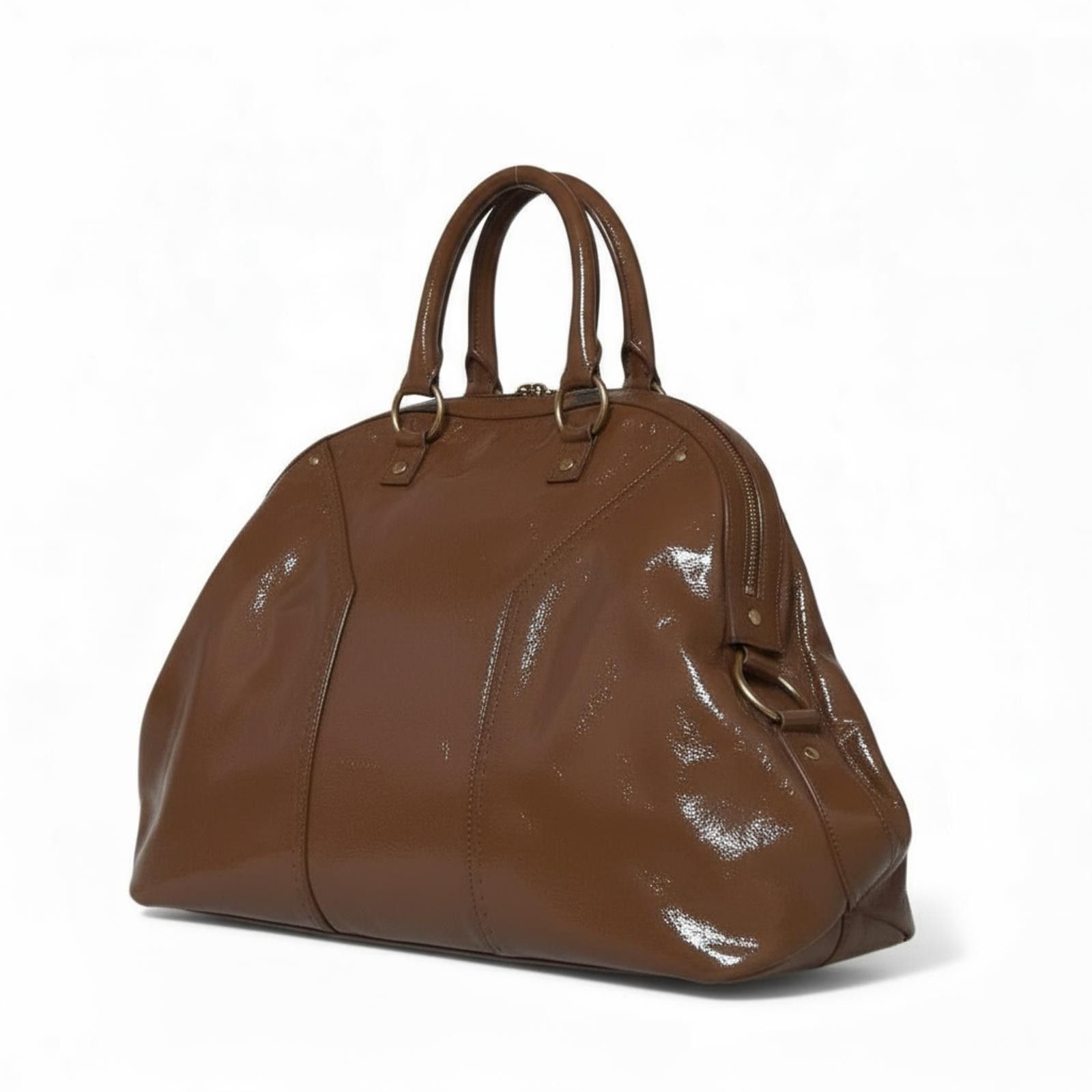 Other Saint Laurent - Brown Patent Leather Handbag Size ONE SIZE - 1 Thumbnail