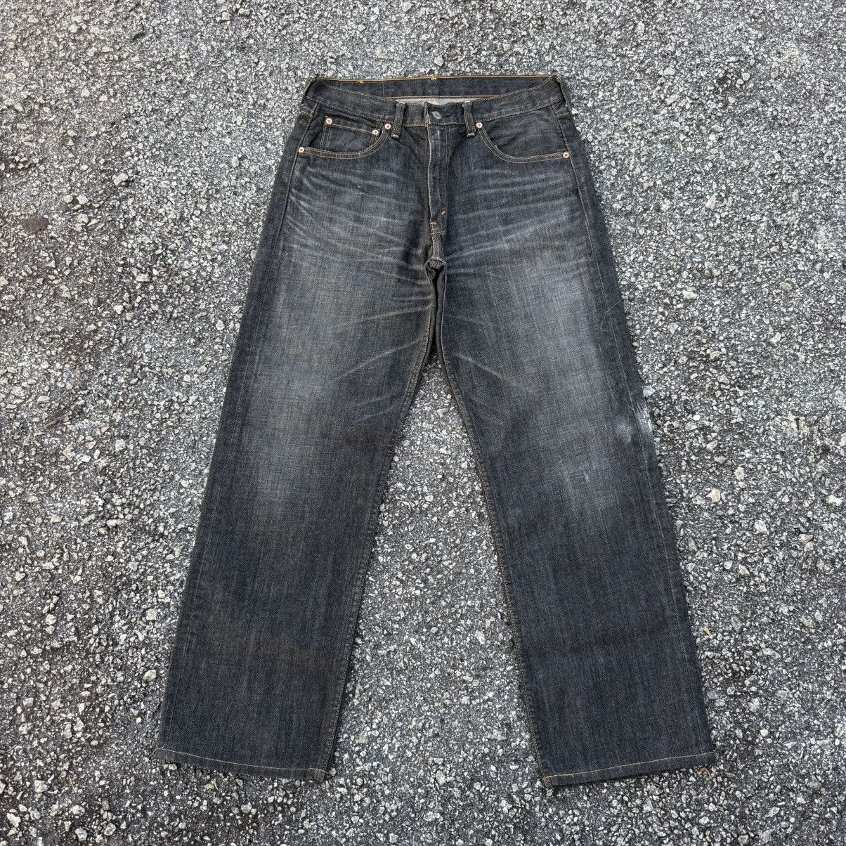 Levi's Vintage Clothing VINTAGE Y2K LEVI'S 503 BLACK DENIM JEAN PANTS Size US 33 - 1 Thumbnail