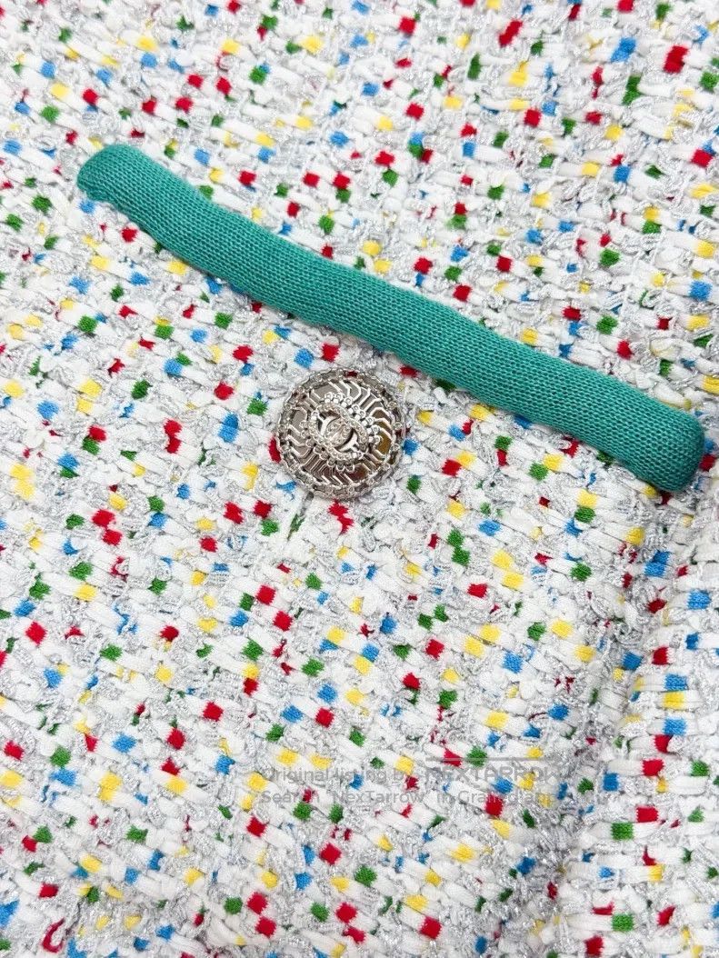 Chanel Chanel Roll-edge colorful tweed fine flash two-pocket zipp Size XS / US 0-2 / IT 36-38 - 4 Thumbnail