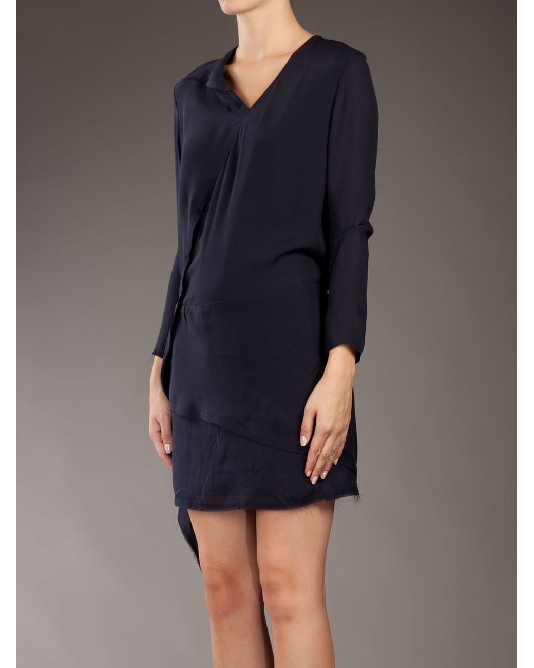 Acne Silk Dress in Blue, Women's (Size M) — image 6 of 6