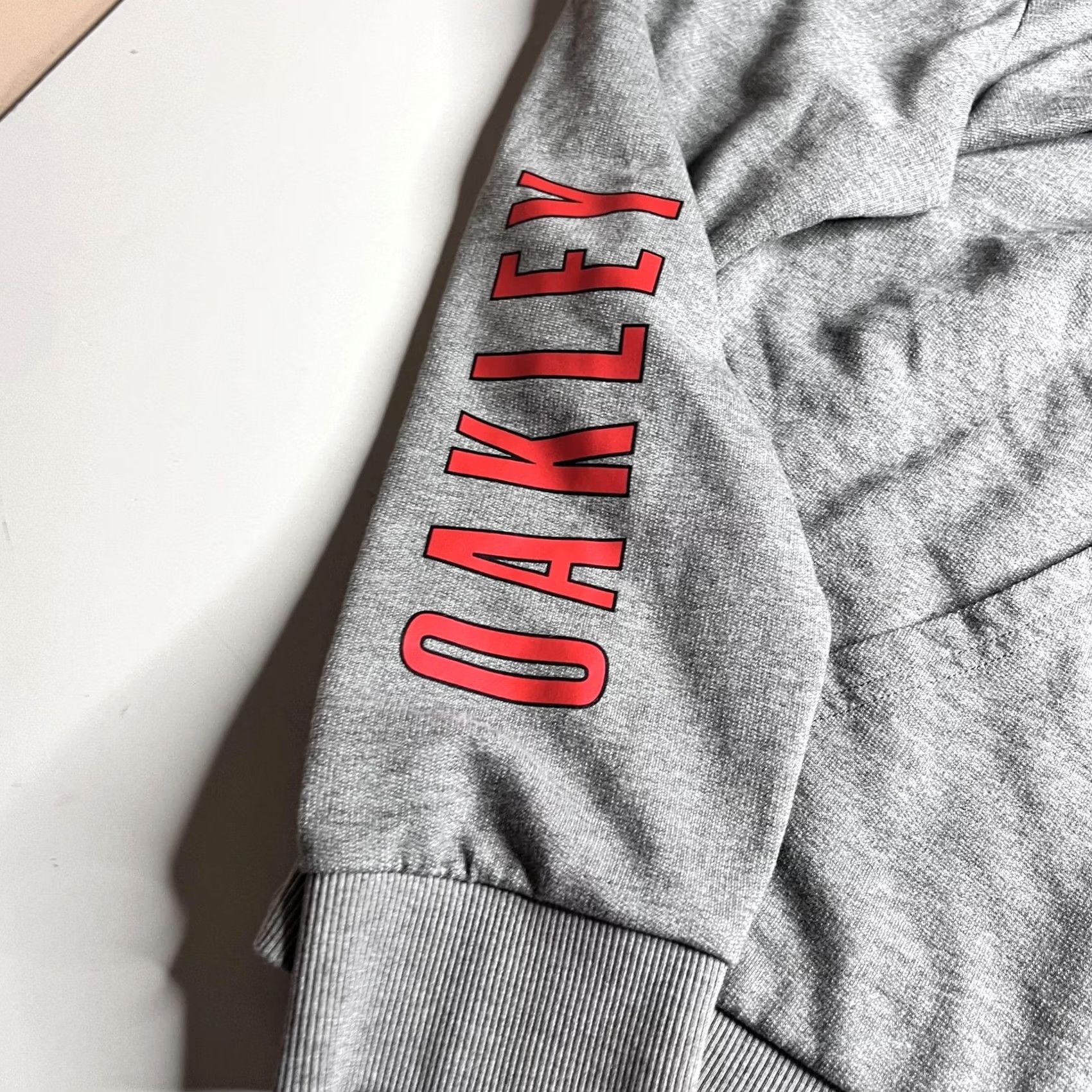 Oakley Oakley Hoodie Mens 2XL Gray Fleece Full Zip Logo Sleeve Hooded Sweatshirt Casual Size US XXL / EU 58 / 5 - 3 Thumbnail
