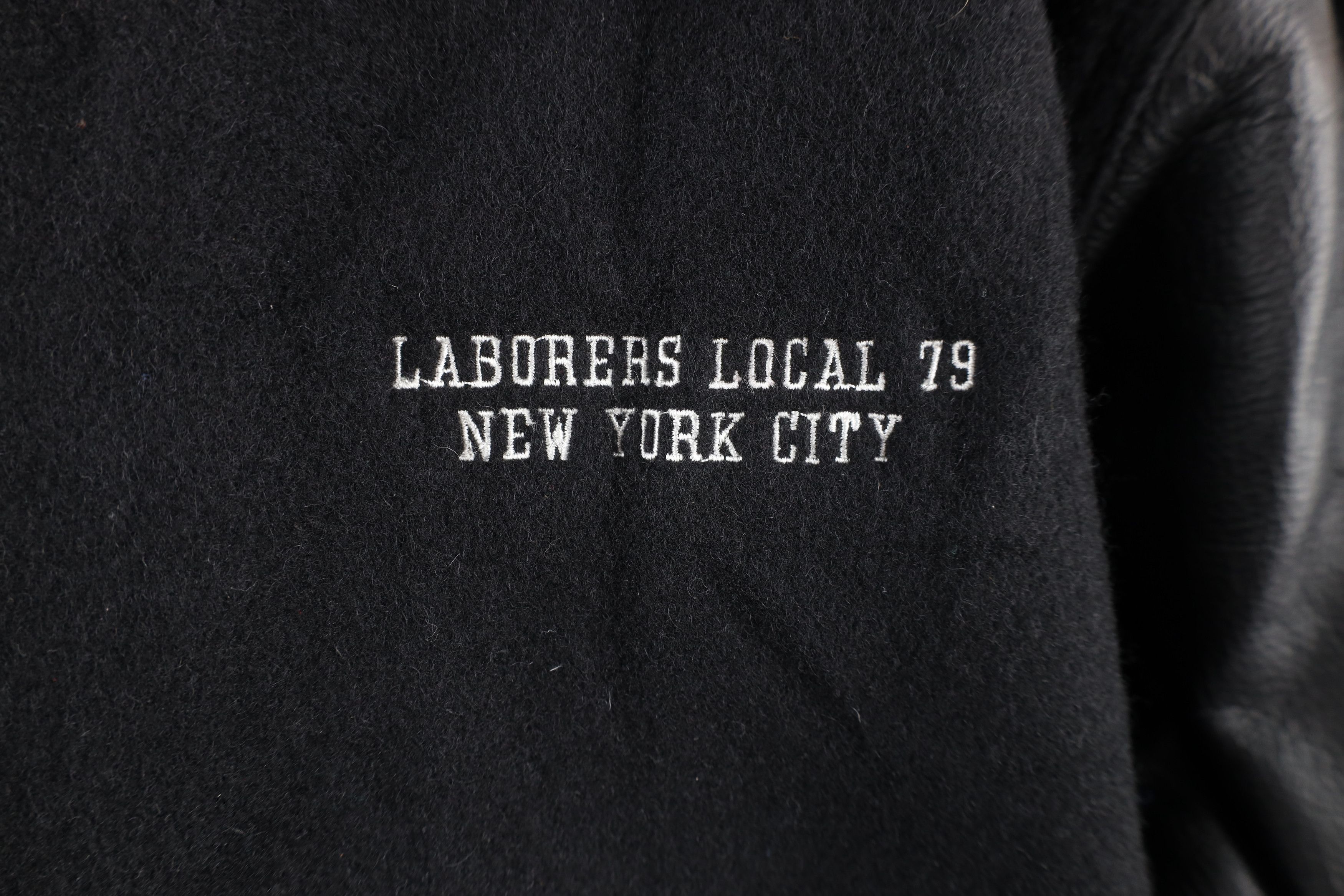 Vintage 90s Local 79 New York City Wool Varsity Jacket USA