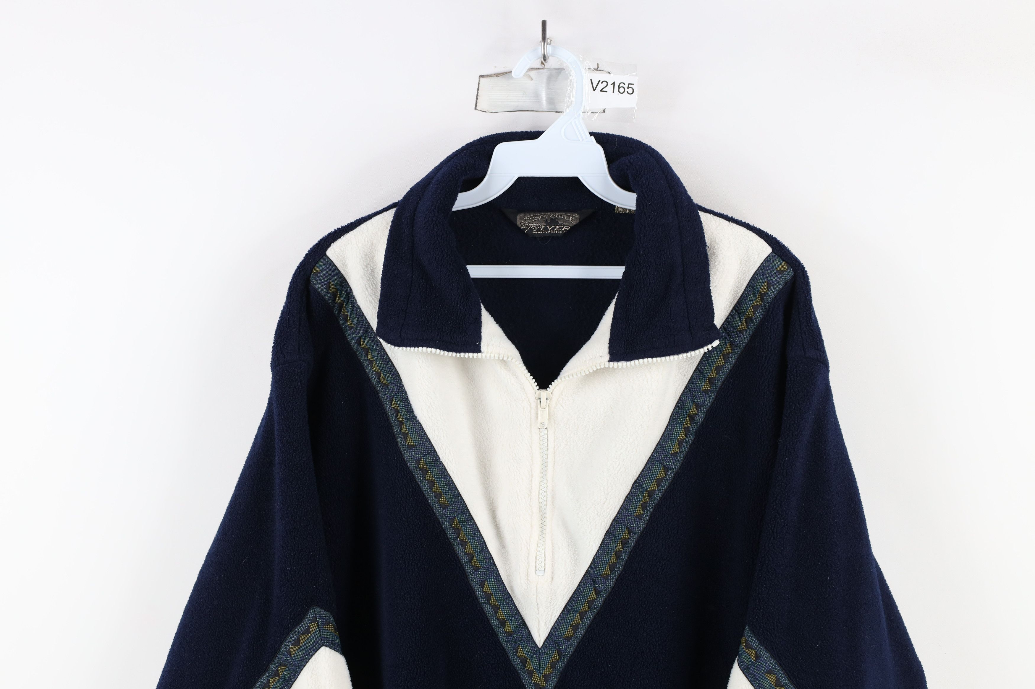 Vintage Vintage 90s Streetwear Half Zip Fleece Pullover Sweater Size L / US 10 / IT 46 - 2 Thumbnail