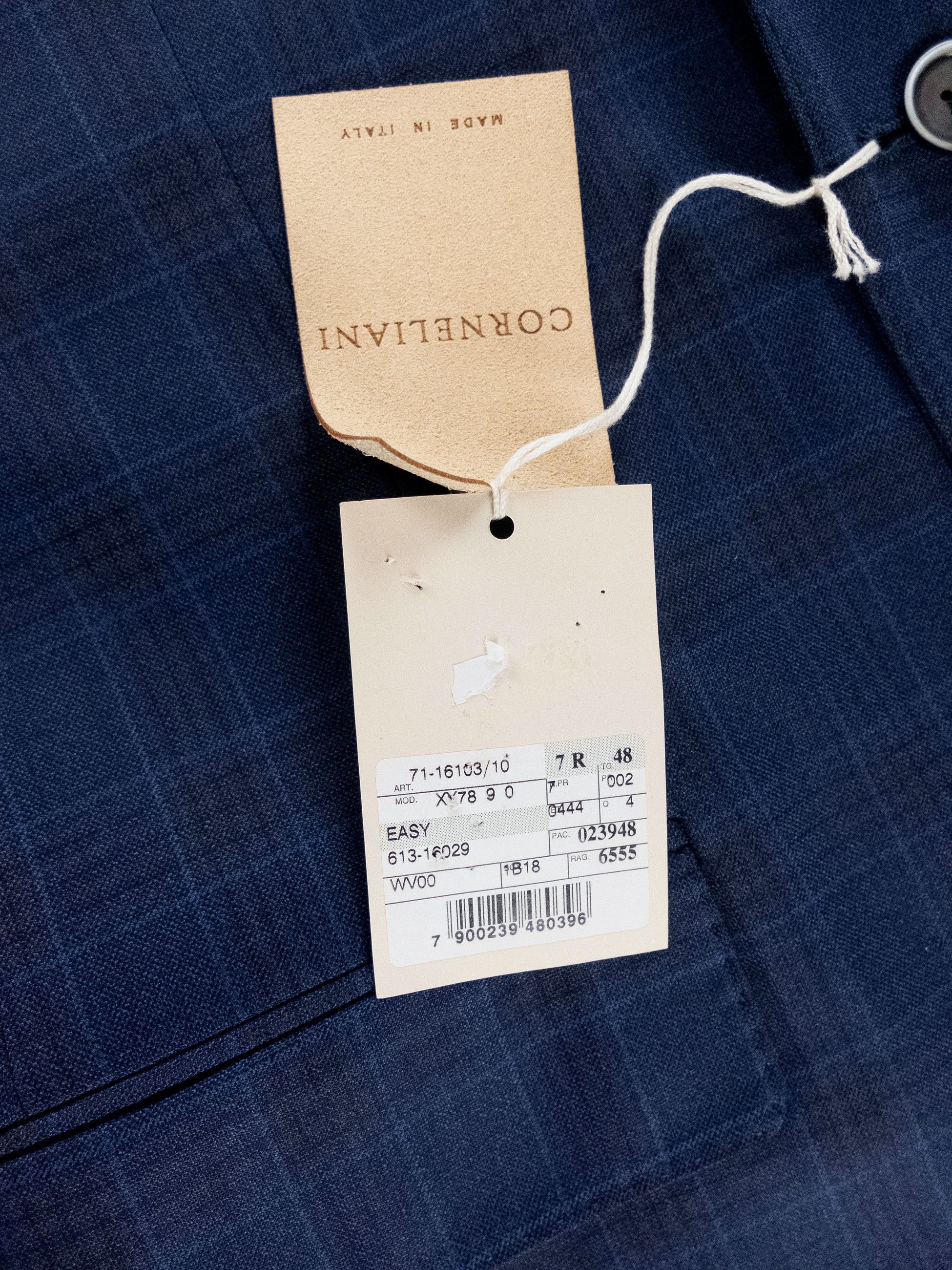 Corneliani CORNELIANI blue plaid Super 130s wool sportcoat 38 48 Size 38R - 7 Thumbnail