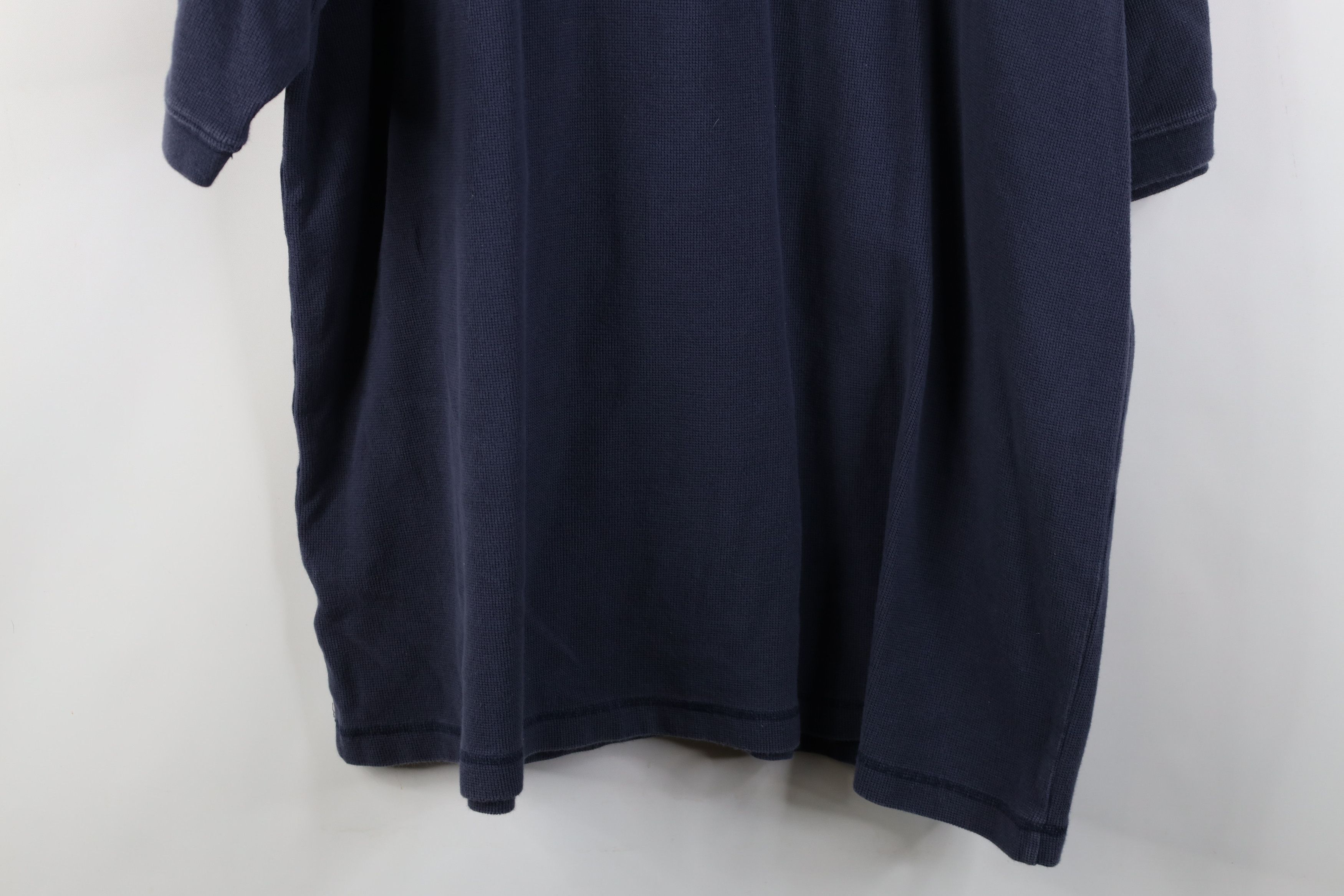 Vintage Vintage 90s Streetwear Thermal Waffle Knit Henley T-Shirt Size US XXL / EU 58 / 5 - 12 Thumbnail