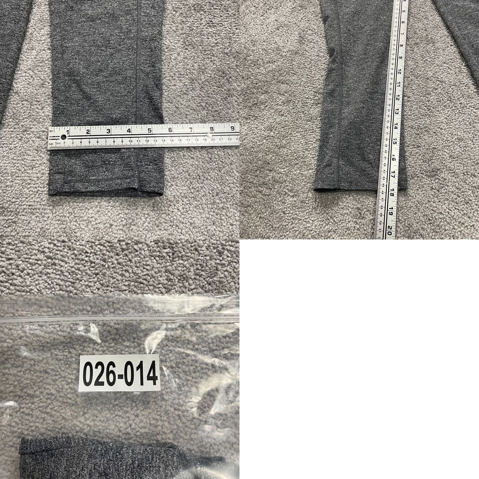 Vintage Unbranded Cropped Leggings Womens Small Gray Mid Rise Active Yoga Gym Run 28x18 Size 28" / US 6 / IT 42 - 8 Thumbnail