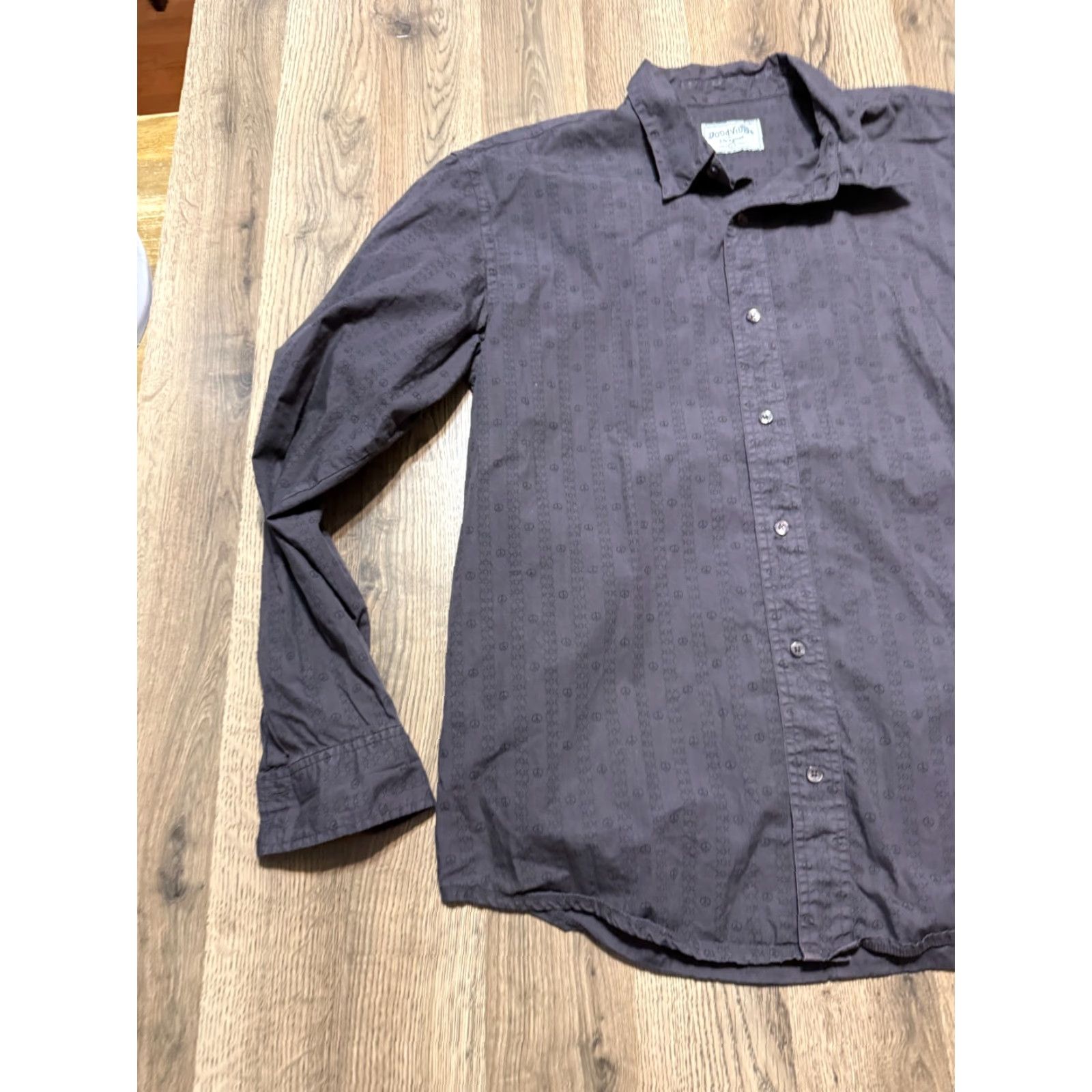 Life is Good Life is Good Shirt Button Up Men's Large Brown Black Good Vibes Size US L / EU 52-54 / 3 - 3 Thumbnail