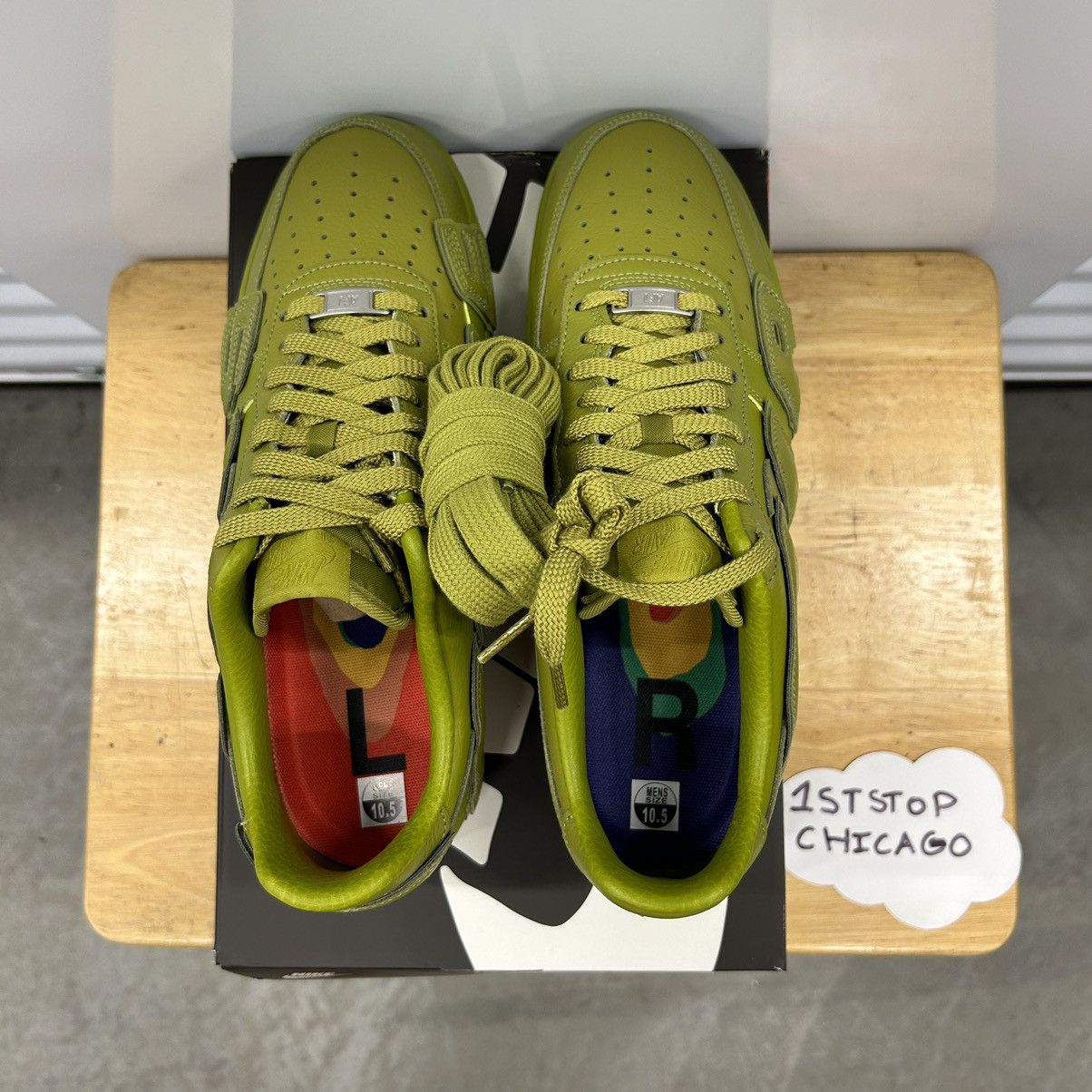 Cactus Plant Flea Market × Nike Nike Air Force 1 Low CPFM Moss Size 10.5 NEW Size US 10.5 / EU 43-44 - 4 Thumbnail