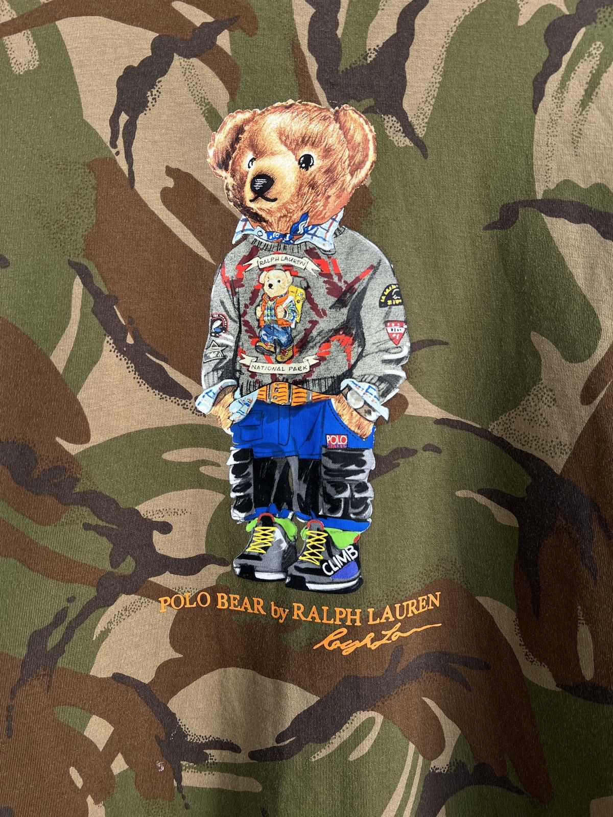 Polo Ralph Lauren Ralph Lauren Polo Bear camo y2k sweatshirt Size US S / EU 44-46 / 1 - 3 Thumbnail
