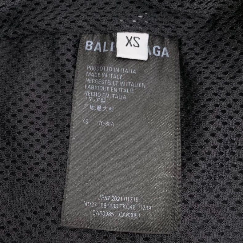 Other Balenciaga Black logo monogram embroidered striped zip jac Size US XS / EU 42 / 0 - 6 Thumbnail