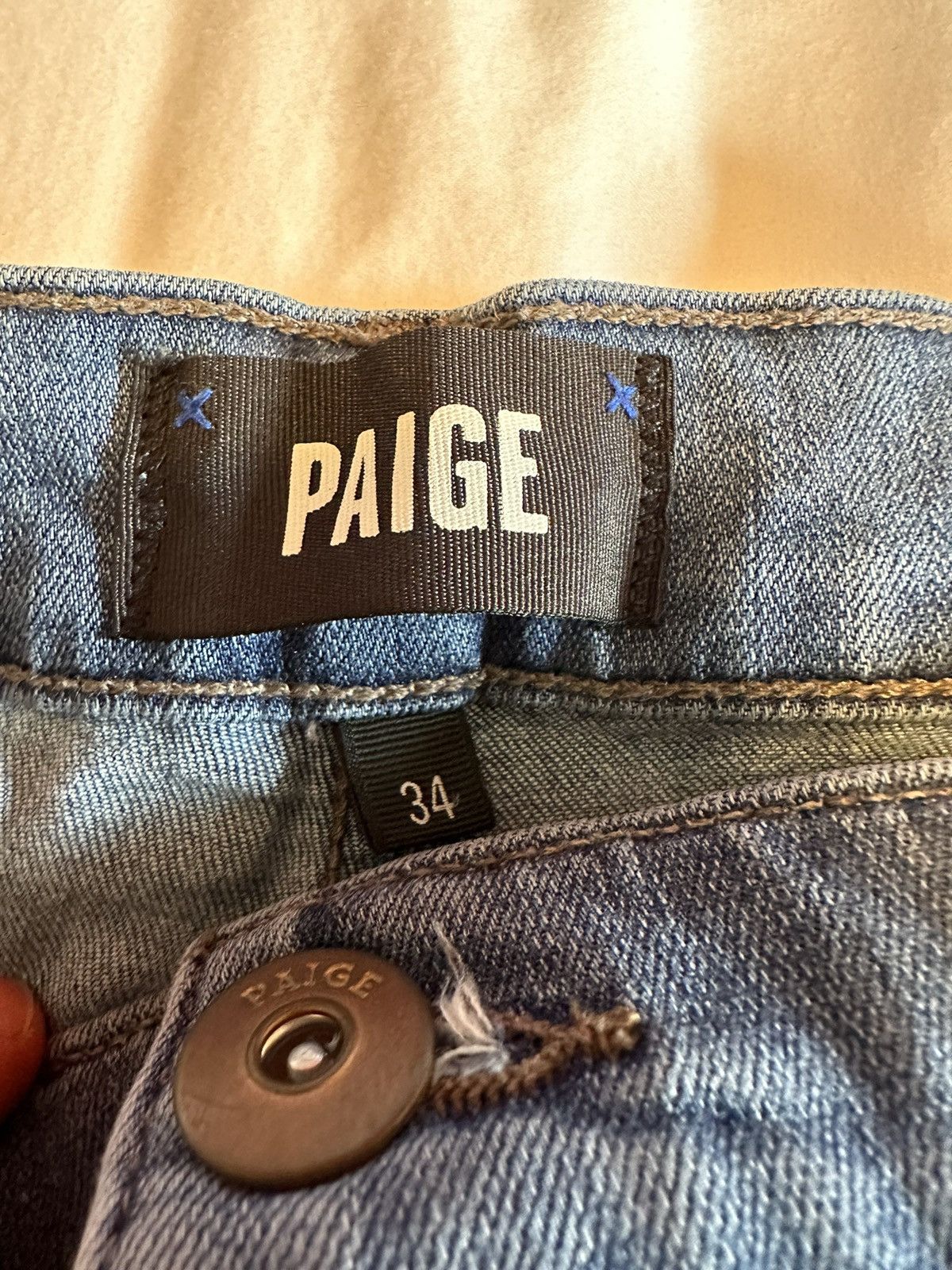 Paige Paige Stretch Jeans Size US 34 / EU 50 - 2 Thumbnail