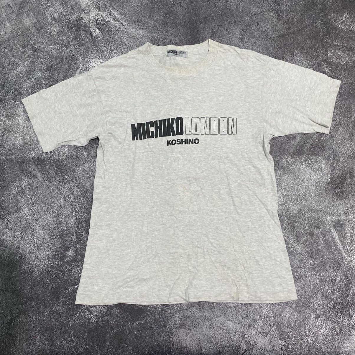 Michiko Koshino London Vintage Classic Spellout Logo Michiko London Koshino Tee Size US M / EU 48-50 / 2 - 1 Thumbnail