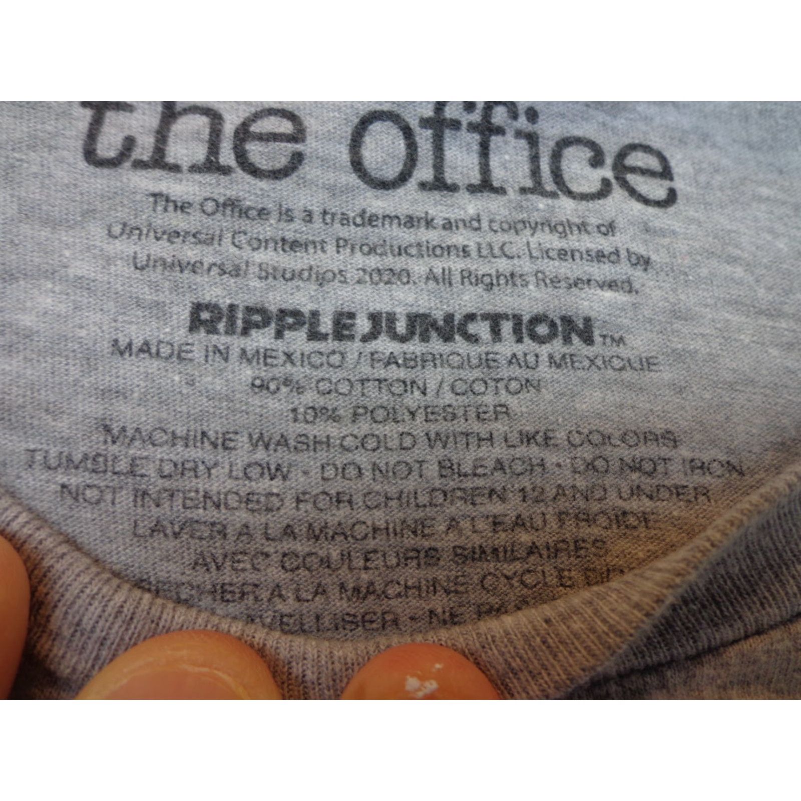 Ripple Junction The Office Schrute Farms Visit Graphic Gray T Shirt M Mens Size US M / EU 48-50 / 2 - 4 Thumbnail
