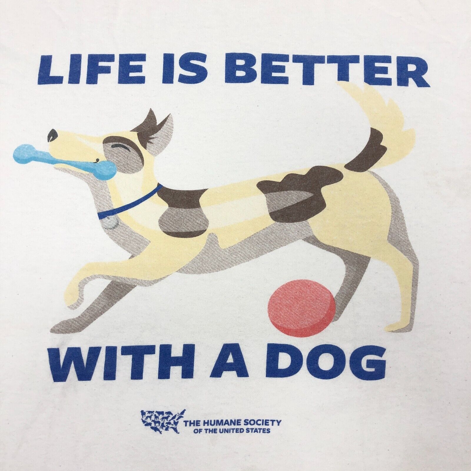 Vintage The Humane Society Life is Better With a Dog T Shirt Large Size US L / EU 52-54 / 3 - 3 Thumbnail