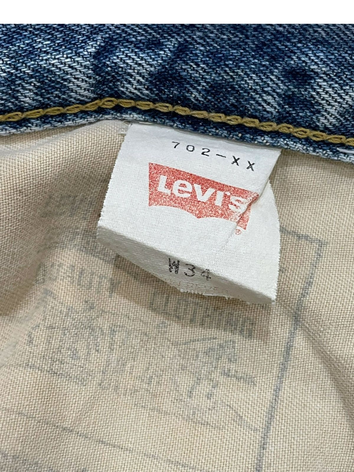 Levi's Vintage Levi's Big E 702 XX Distressed Selvedge Denim Japan Size US 33 - 15 Thumbnail