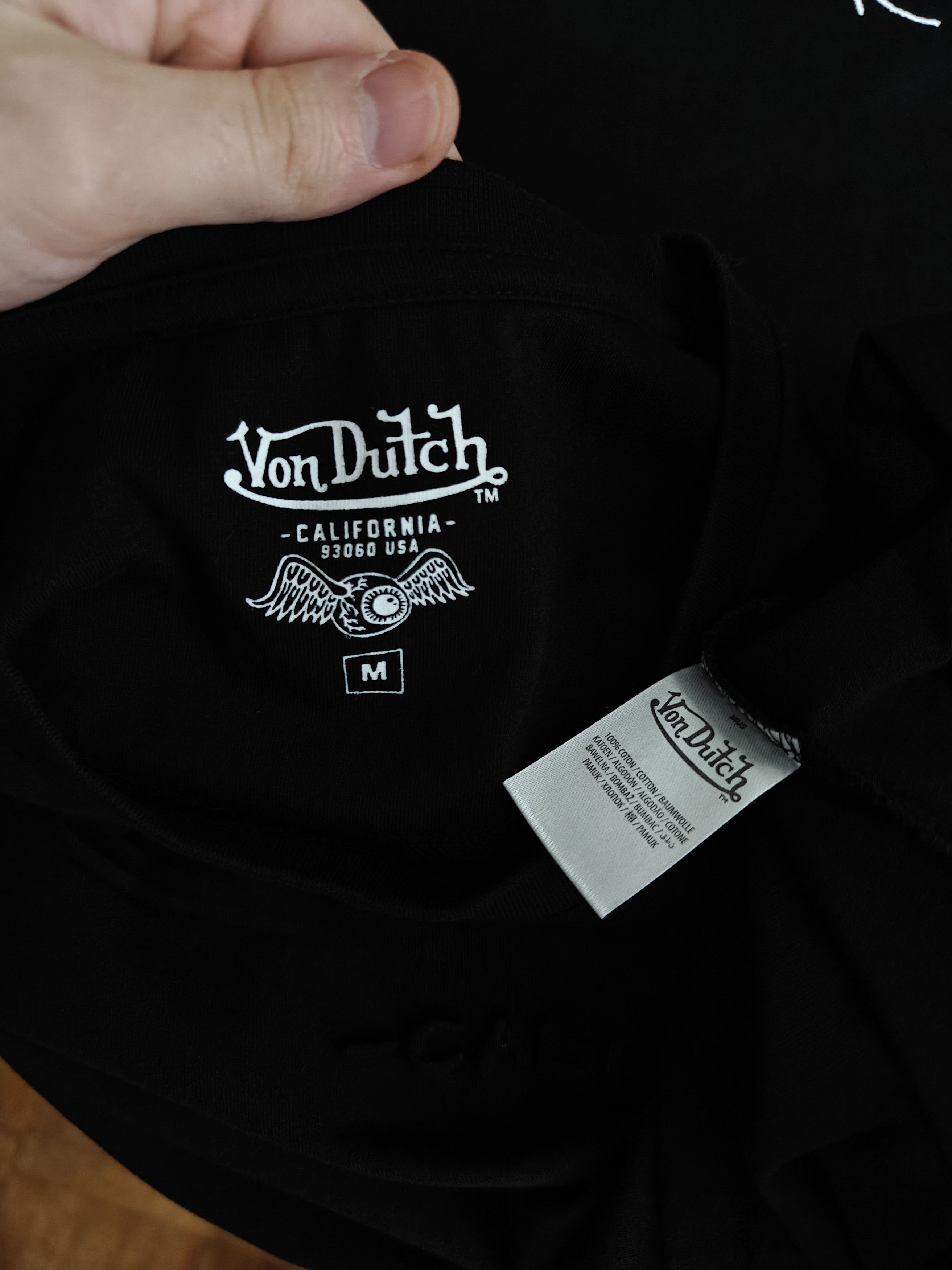Von Dutch Von Dutch California T-Shirt Crew Center Logo Black M Size US M / EU 48-50 / 2 - 10 Thumbnail