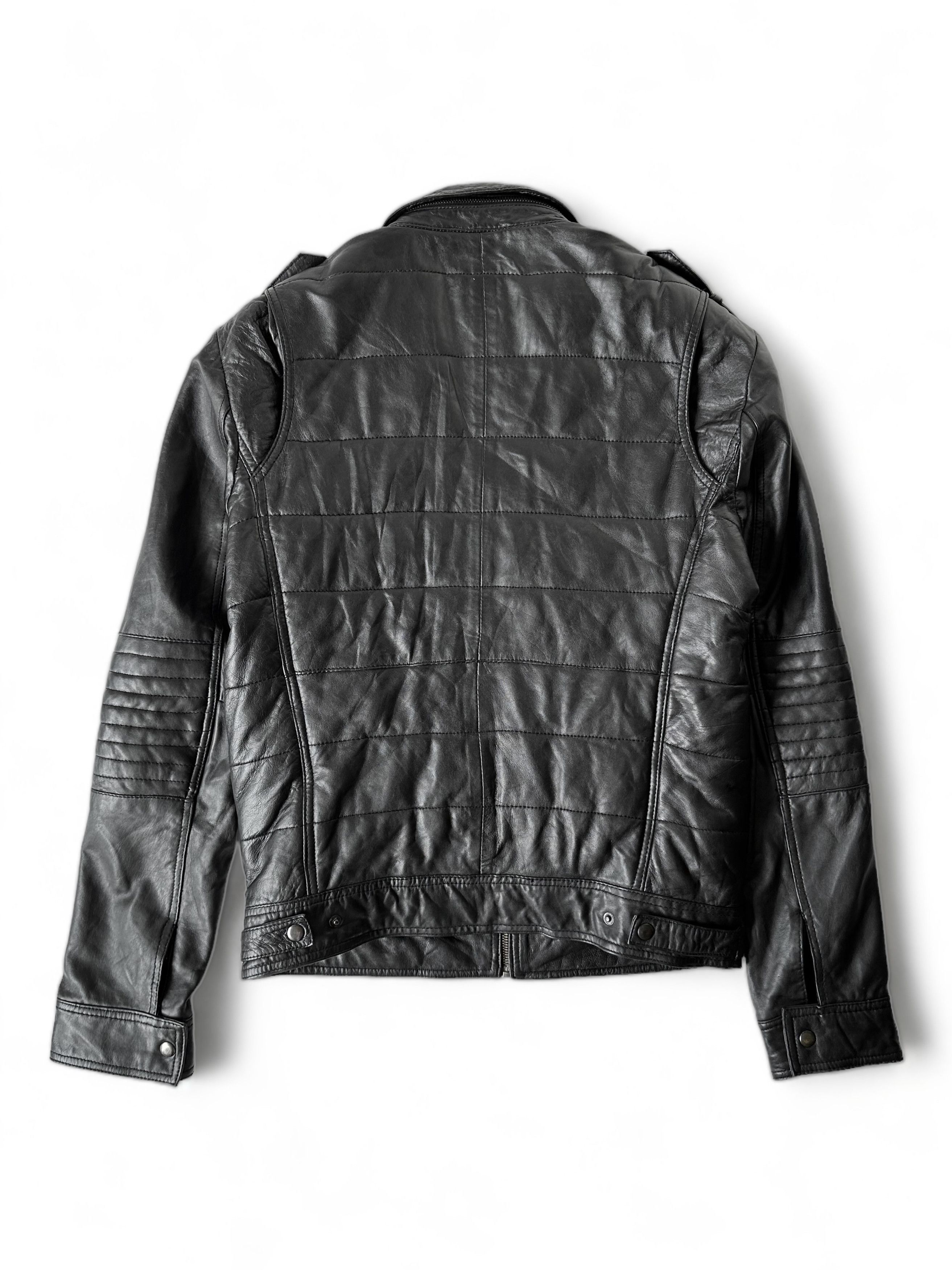 Allsaints Goosecraft Black Leather Jacket (M) Size US M / EU 48-50 / 2 - 5 Thumbnail
