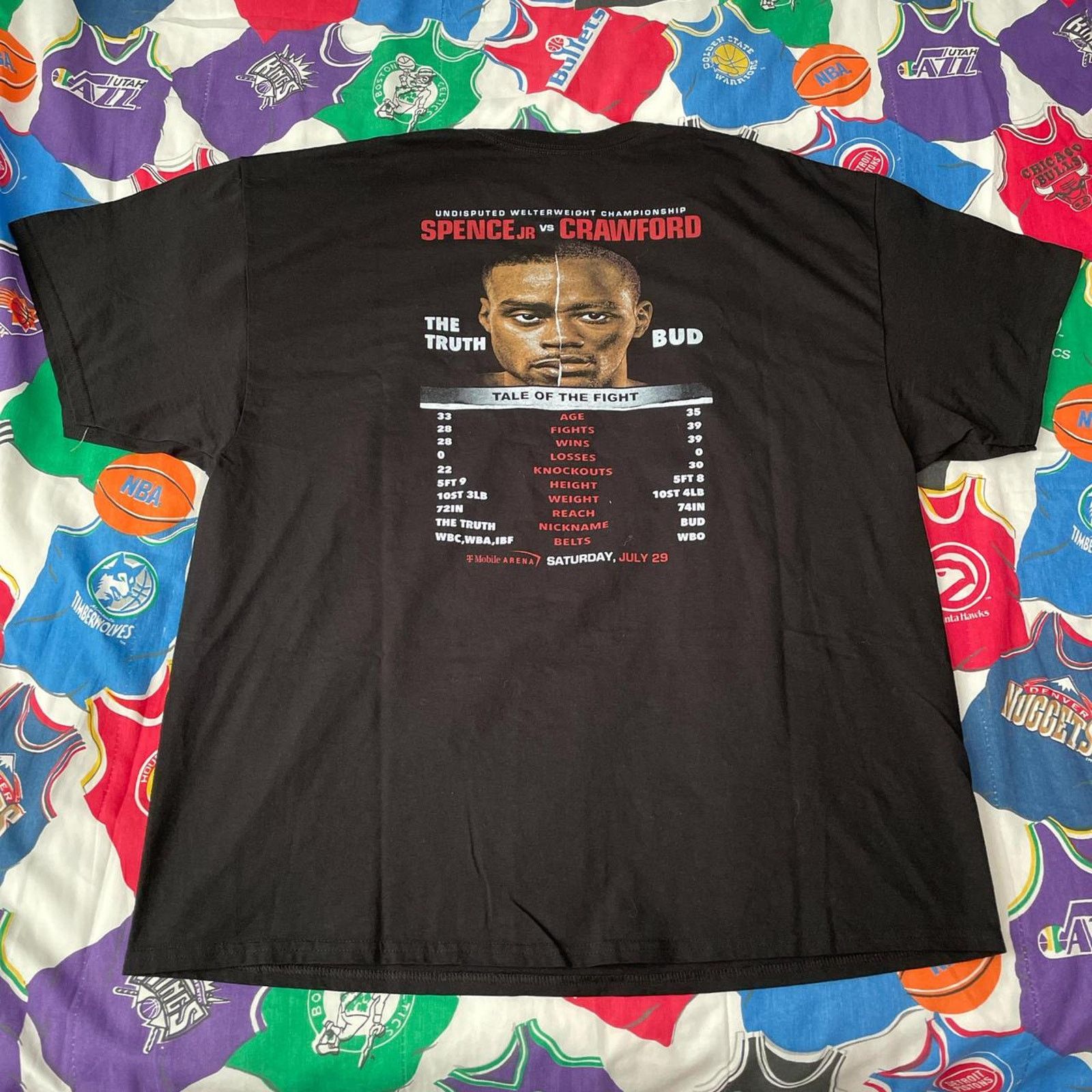 Other 2023 Errol Spence Jr. vs Terence Crawford Boxing Tee Size US XXL / EU 58 / 5 - 2 Thumbnail