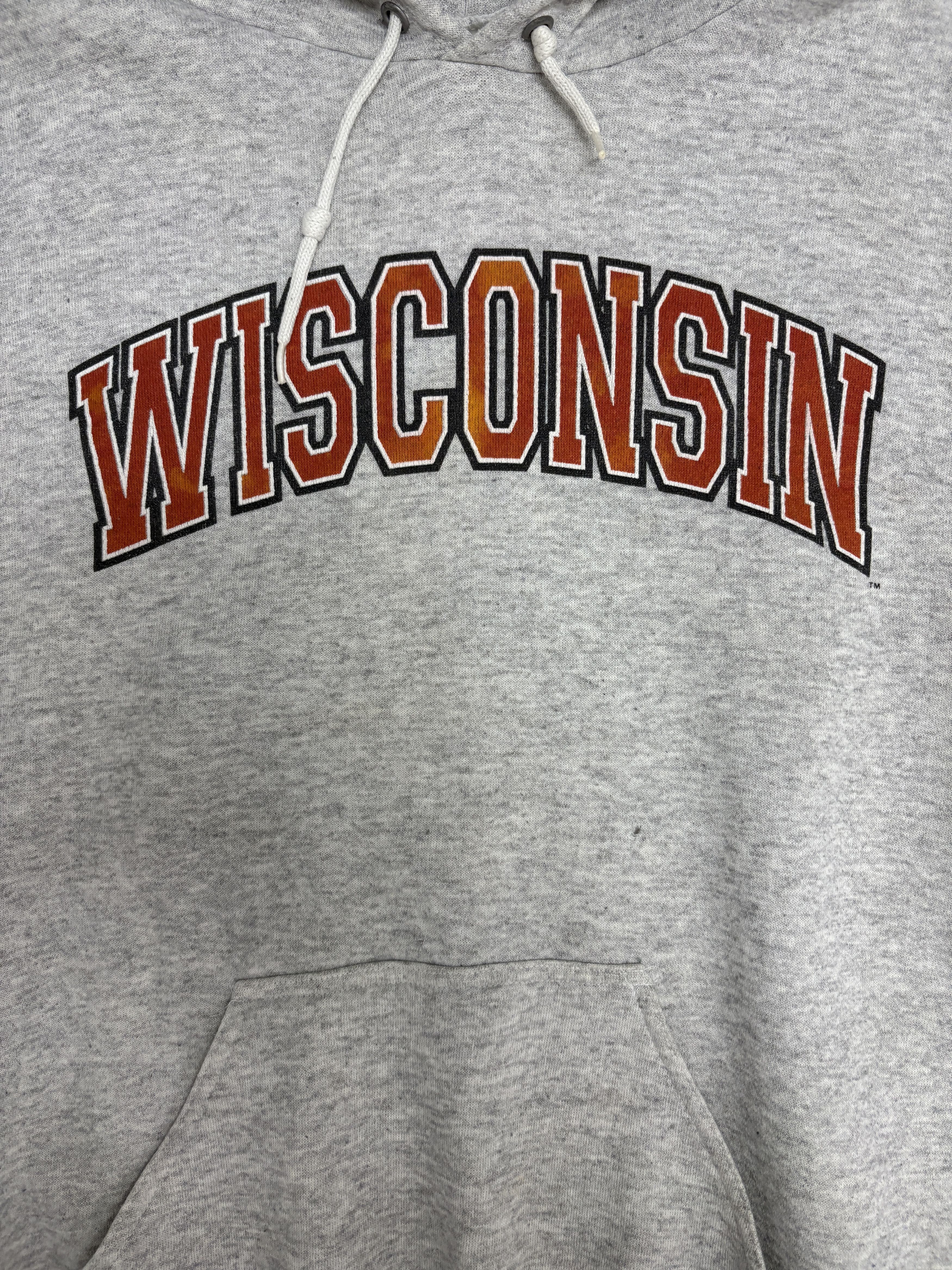Vintage Wisconsin Badgers Vintage Grey Hoodie Sweater Size US XL / EU 56 / 4 - 2 Thumbnail