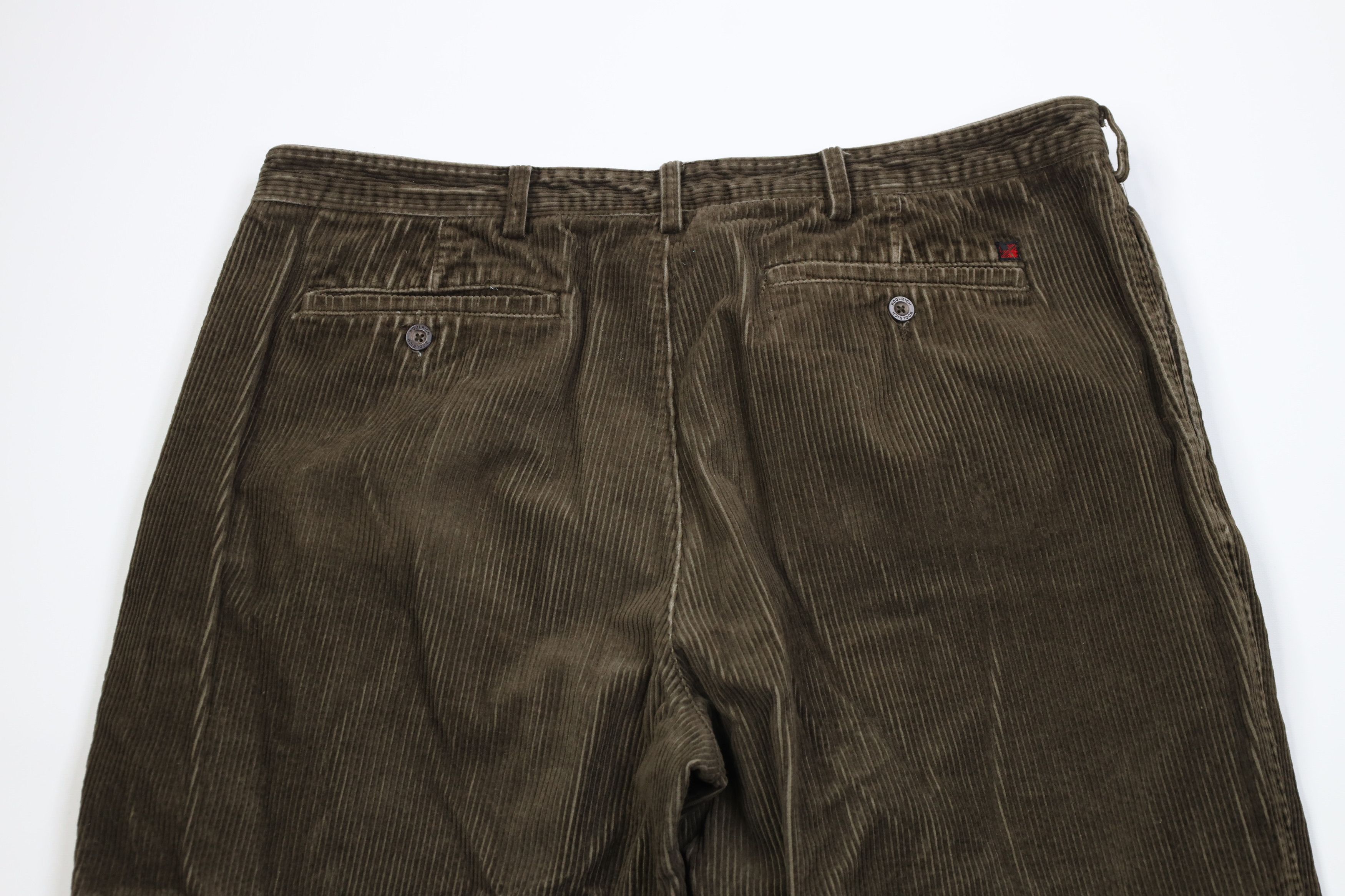 Woolrich Woolen Mills Vintage 90s Y2K Woolrich Heavy Wide Leg Corduroy Chino Pants Size US 42 / EU 58 - 14 Thumbnail