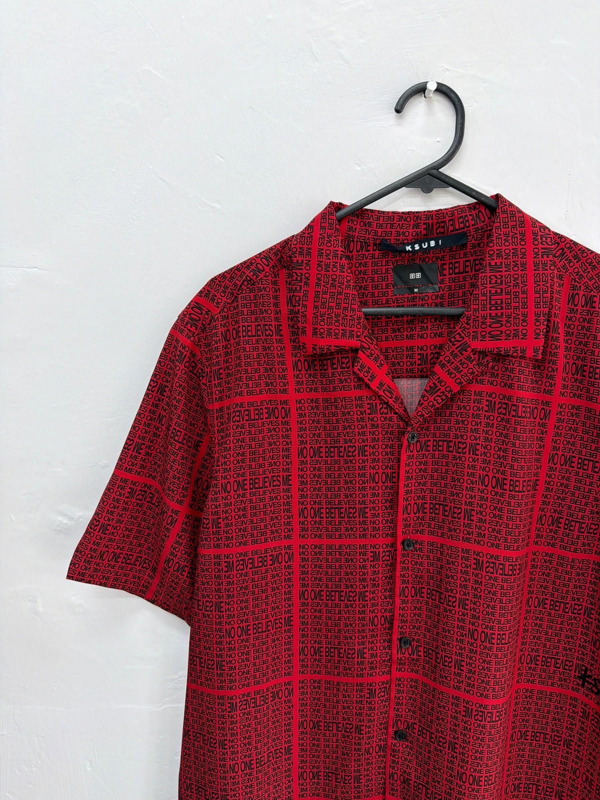 Ksubi new ksubi medium m short sleeve resort shirt no one red Size US M / EU 48-50 / 2 - 2 Thumbnail