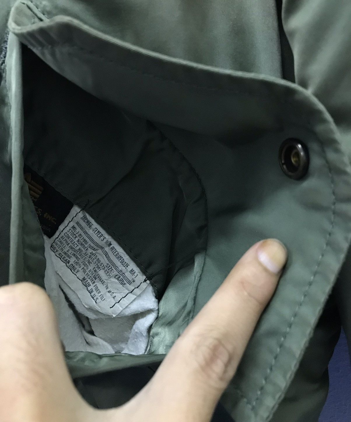 Alpha Industries × Vintage Vintage Alpha Industries Made In Usa Jacket Size US L / EU 52-54 / 3 - 6 Thumbnail