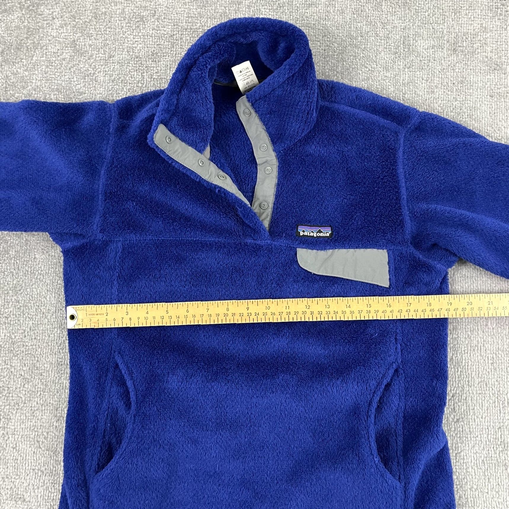 Patagonia Patagonia Sweater Womens Small Blue Fuzzy Fleece ReTool Snap T Pullover Hiking Size S / US 4 / IT 40 - 5 Thumbnail