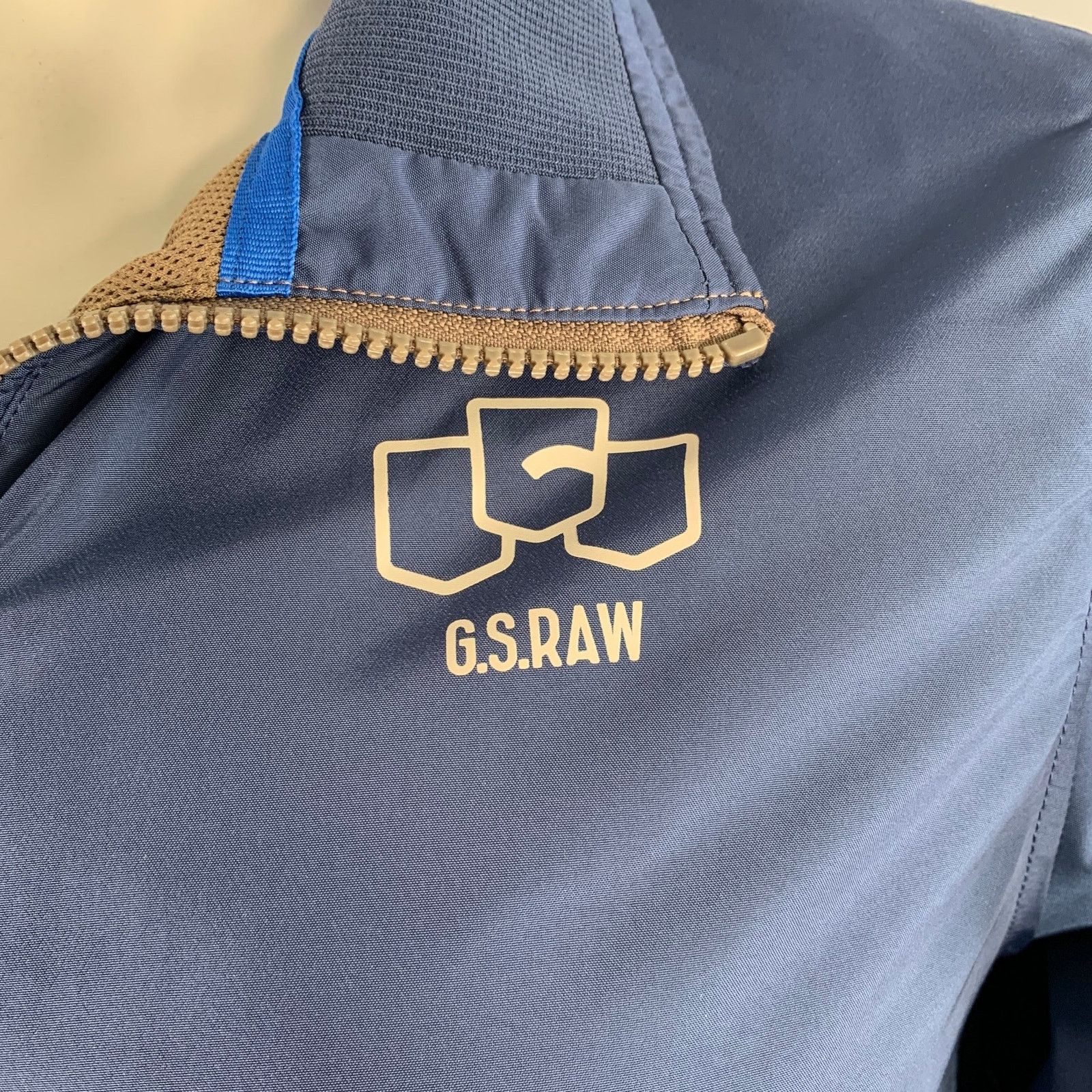 Other G-STAR Blue Grey Two Toned Polyester Mesh Zip Up Track Size US L / EU 52-54 / 3 - 2 Thumbnail