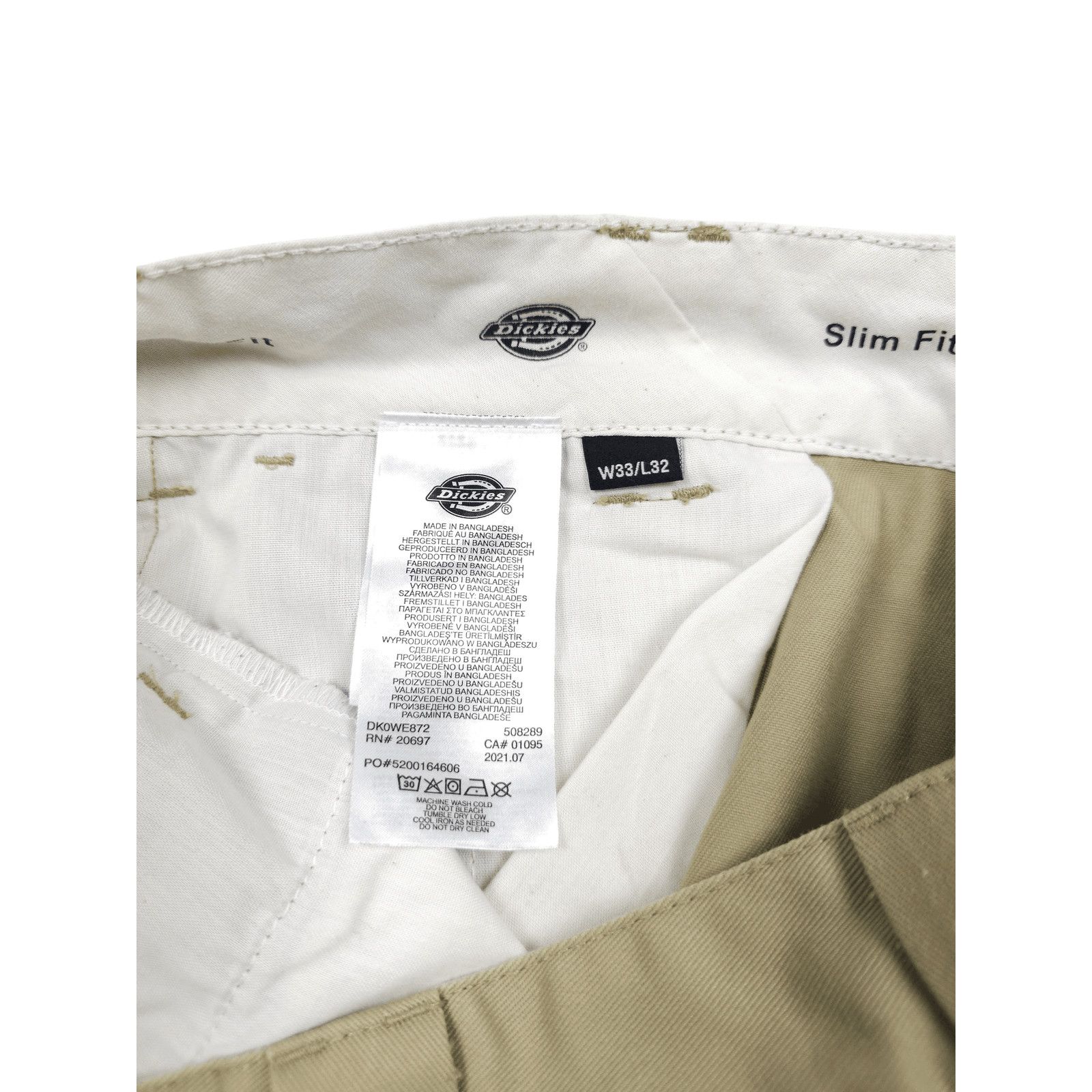 Dickies × Vintage 💎 33/32 Dickies Slim Fit Classic Pants Trousers Chino Size US 33 - 6 Thumbnail