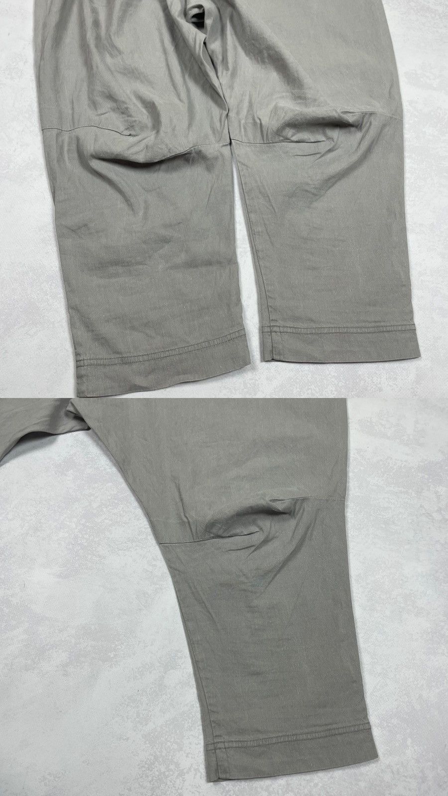 Rundholz Rundholz Black Label Linen Low Crotch Harem Cropped Pants Size 28" / US 6 / IT 42 - 17 Thumbnail