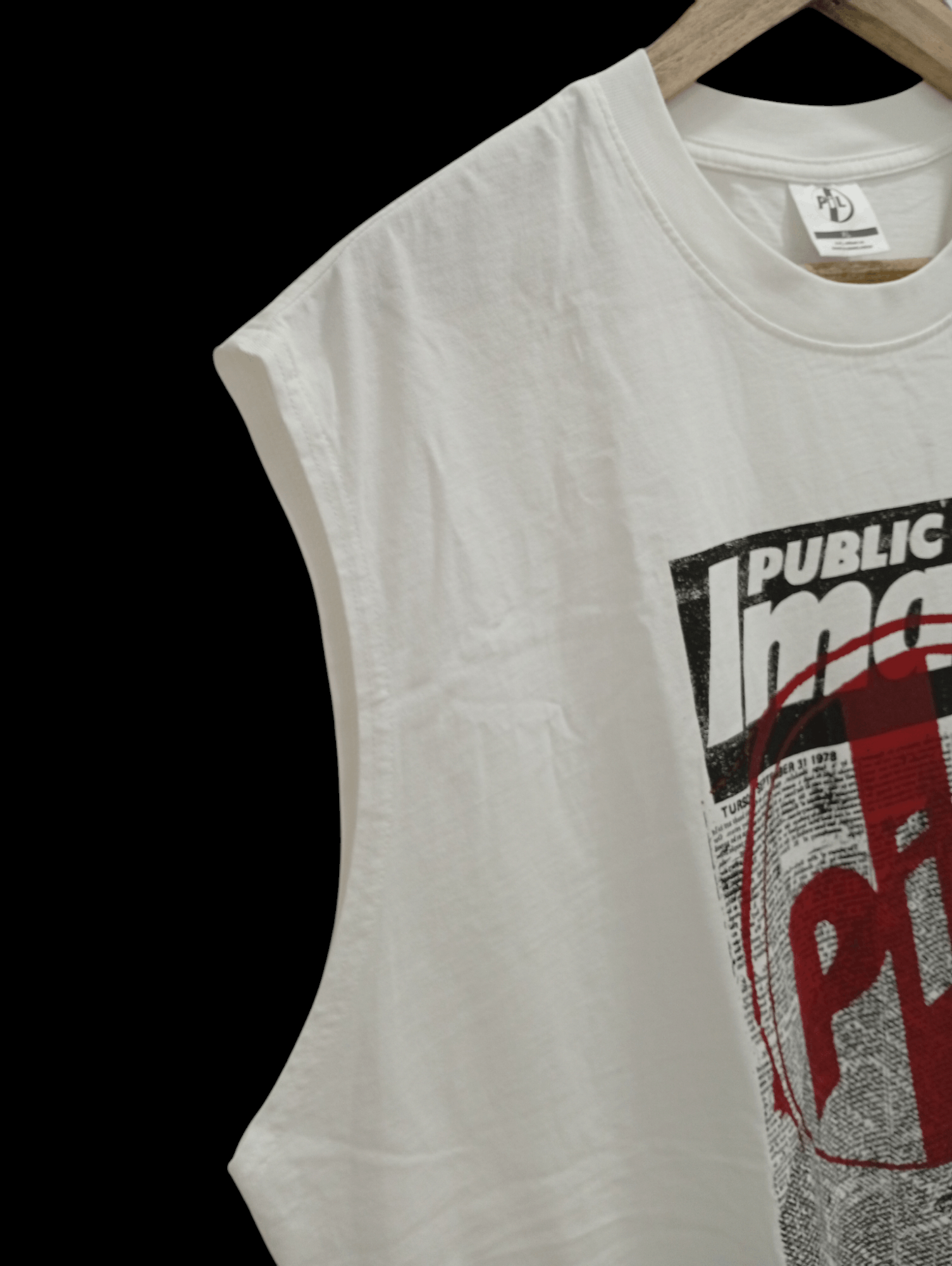 Band Tees × GU × Vintage 🔥🔥GU x PiL Public Image Limited Sleeveless T-Shirt Size US XL / EU 56 / 4 - 7 Thumbnail