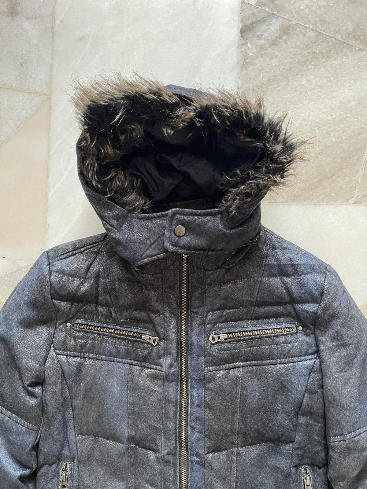 2000s Tornado Mart Fur Puffer Jacket