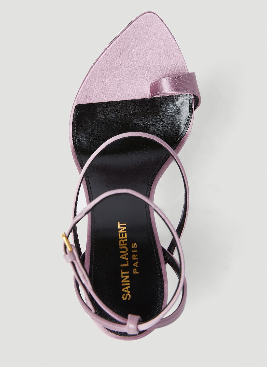 Saint Laurent Paris o1s1wg111024 Dive Sandals in Silk Satin in Ancient Pink Size US 10 / IT 40 - 7 Thumbnail