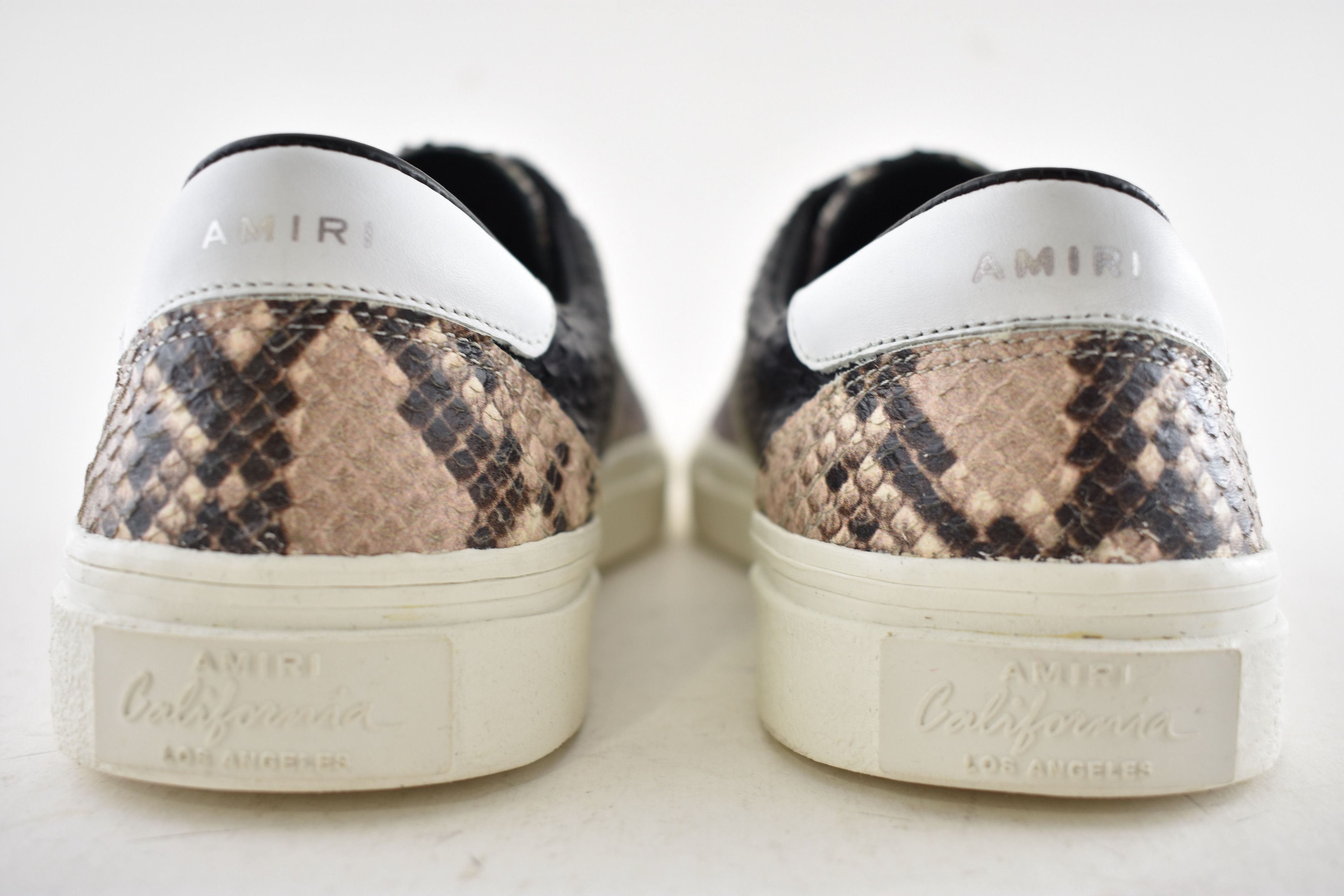 Amiri Amiri Python Snakeskin Lace Up Tie Low Top Sneakers 44 11 Size US 11 / EU 44 - 12 Thumbnail