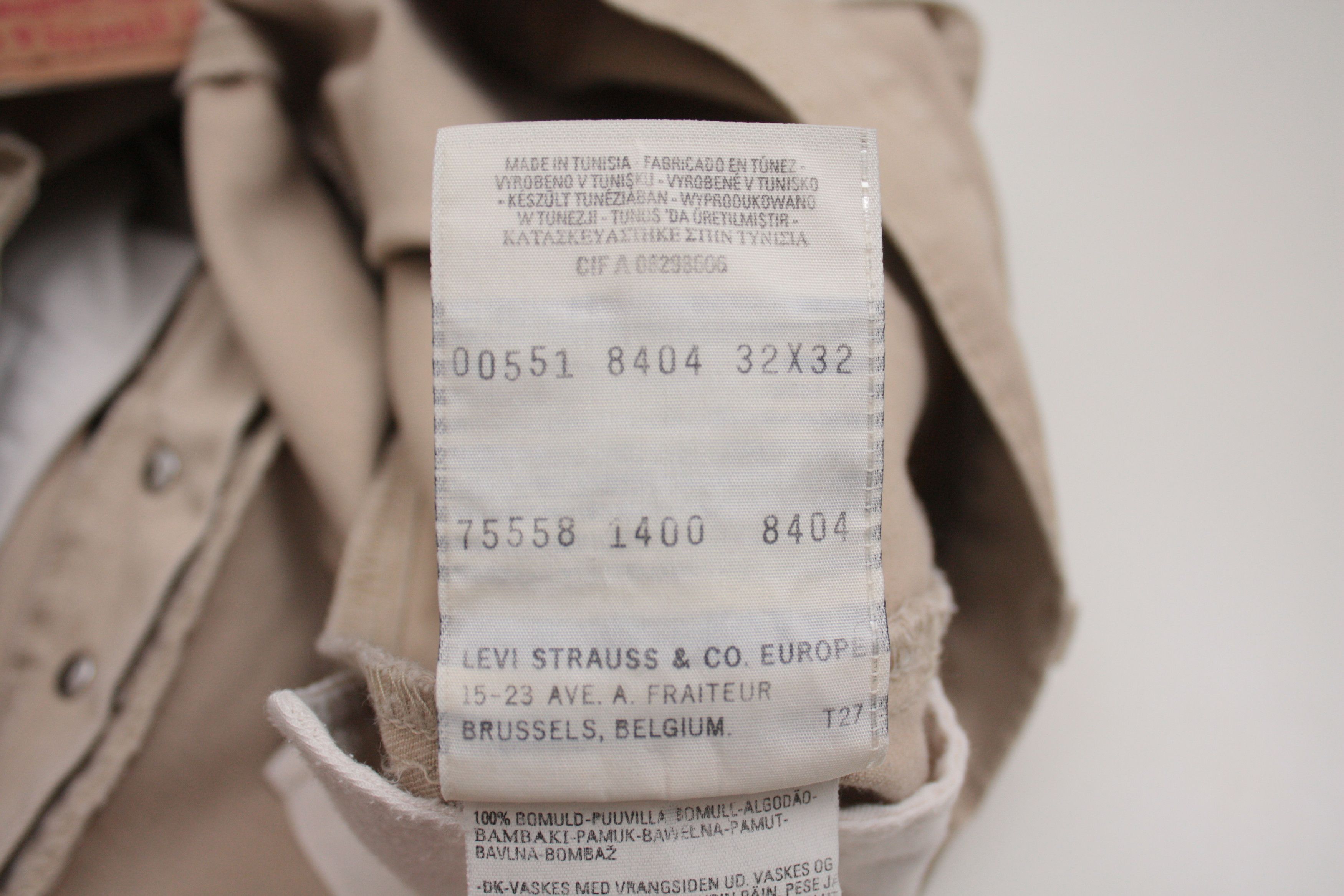 Levi's Vintage Clothing Levi's 551 Vintage Beige Denim Jeans W32L32 Size US 32 / EU 48 - 6 Thumbnail
