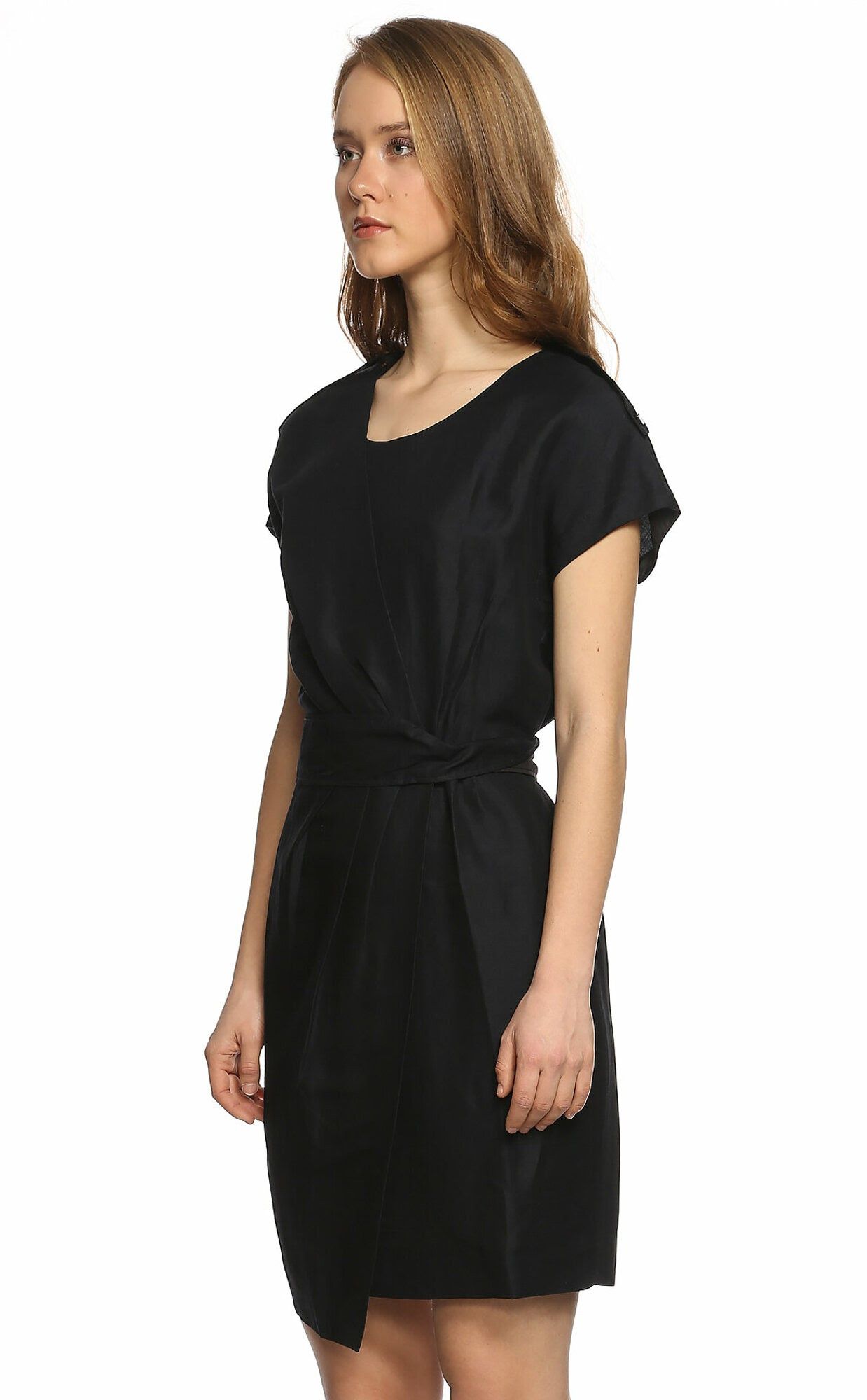 Viktor & Rolf VIKTOR & ROLF navy blue linen cotton sheath dress 6 42 Size M / US 6-8 / IT 42-44 - 4 Thumbnail
