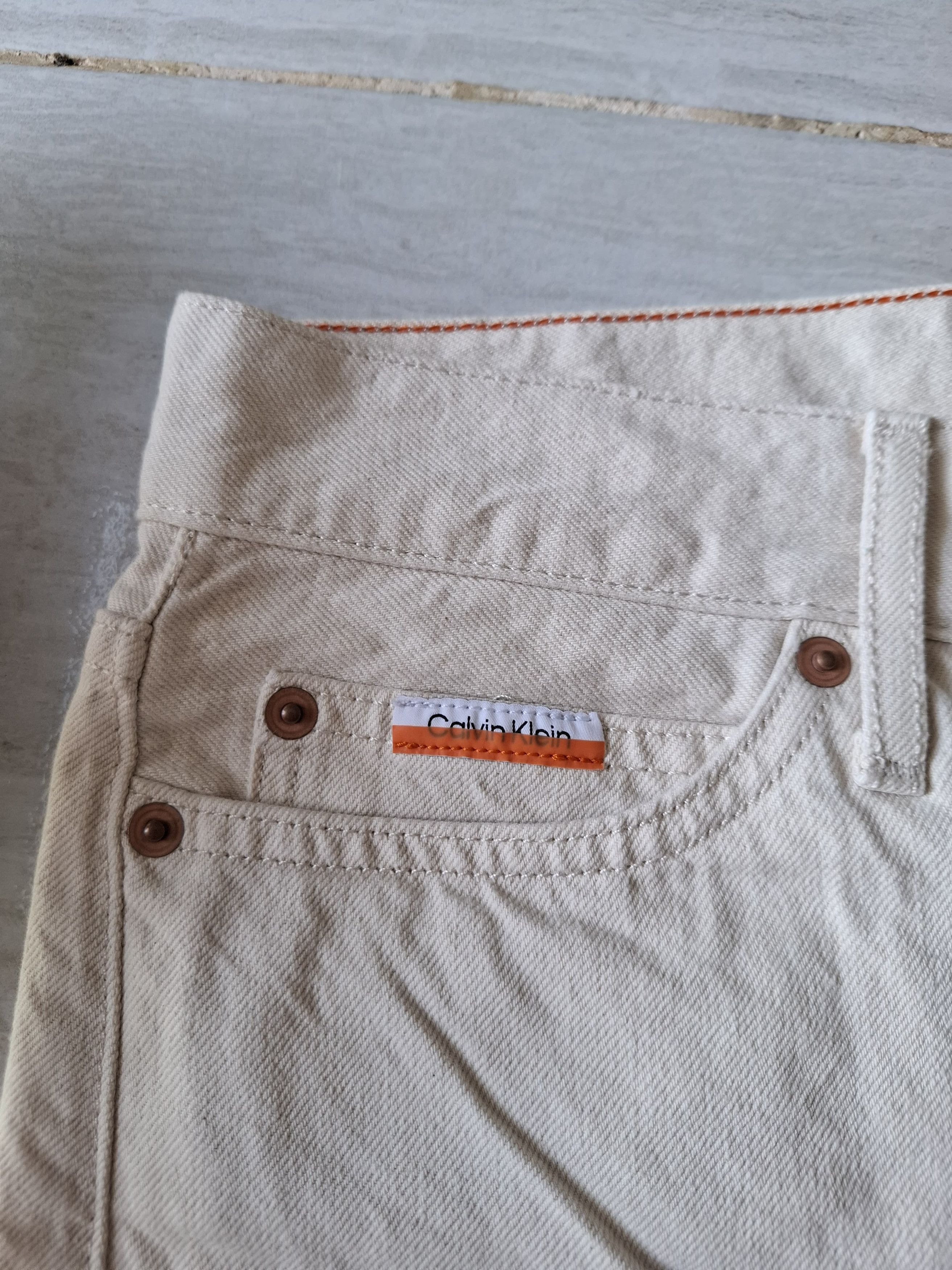 Calvin Klein Calvin Klein x heron Preston broken white jeans Size US 31 - 6 Thumbnail
