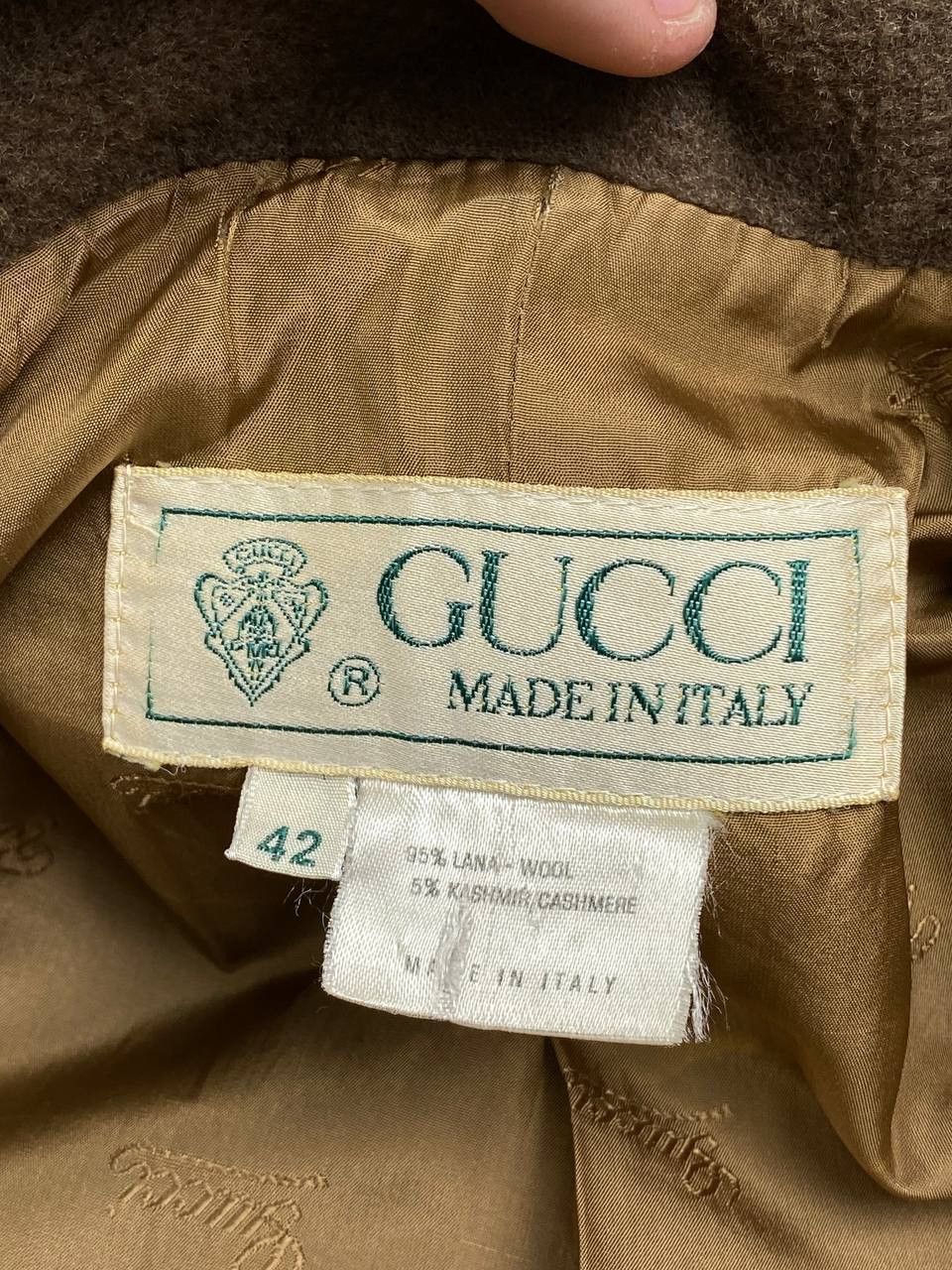 Gucci Vintage Gucci 80s Woool Cashmere Coat Women Double Breasted Size M / US 6-8 / IT 42-44 - 12 Thumbnail