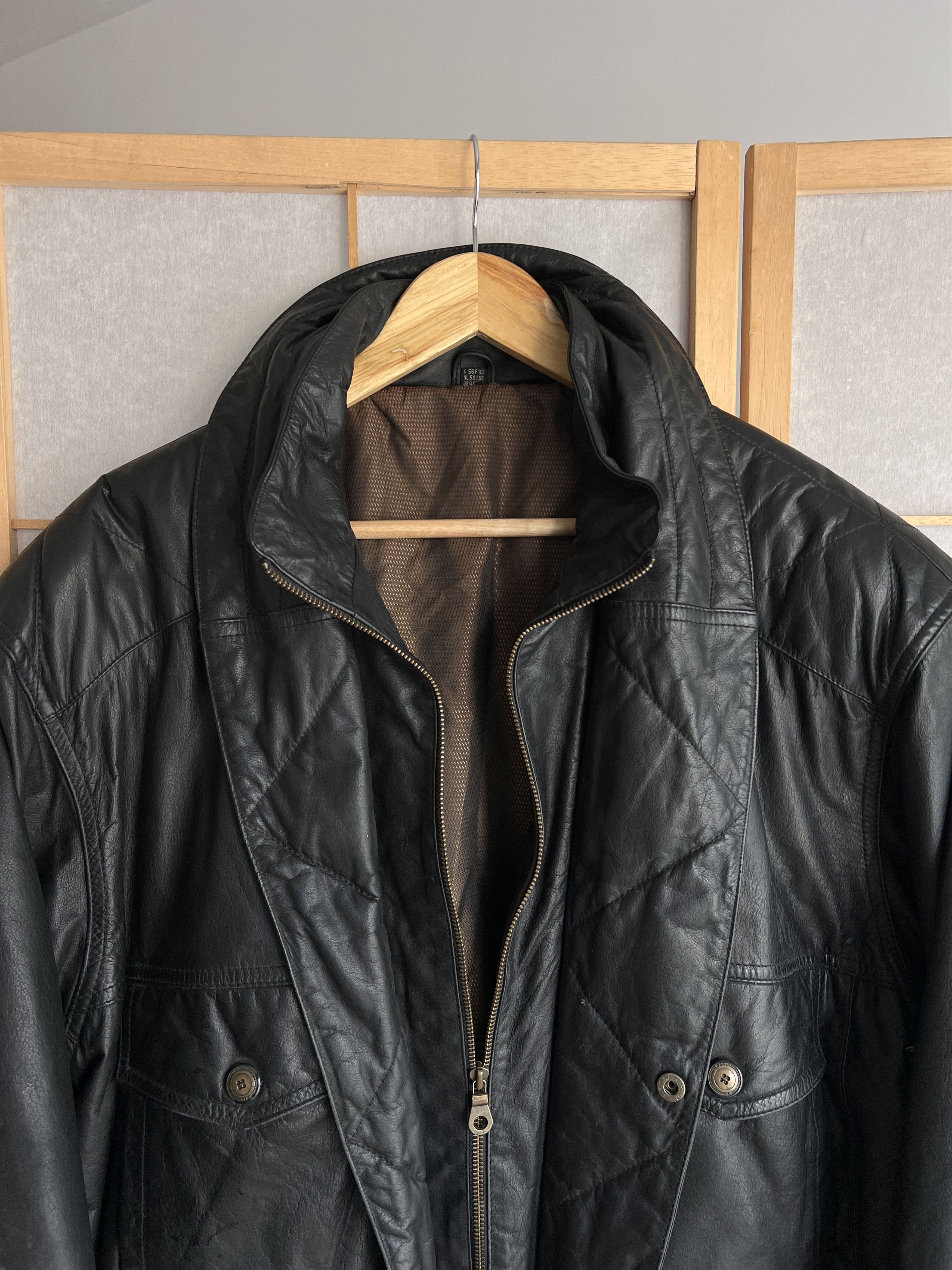 Hysteric Glamour Rick Owens Type Leather Jacket Yohji Yamamoto LGB Style Size US L / EU 52-54 / 3 - 15 Thumbnail